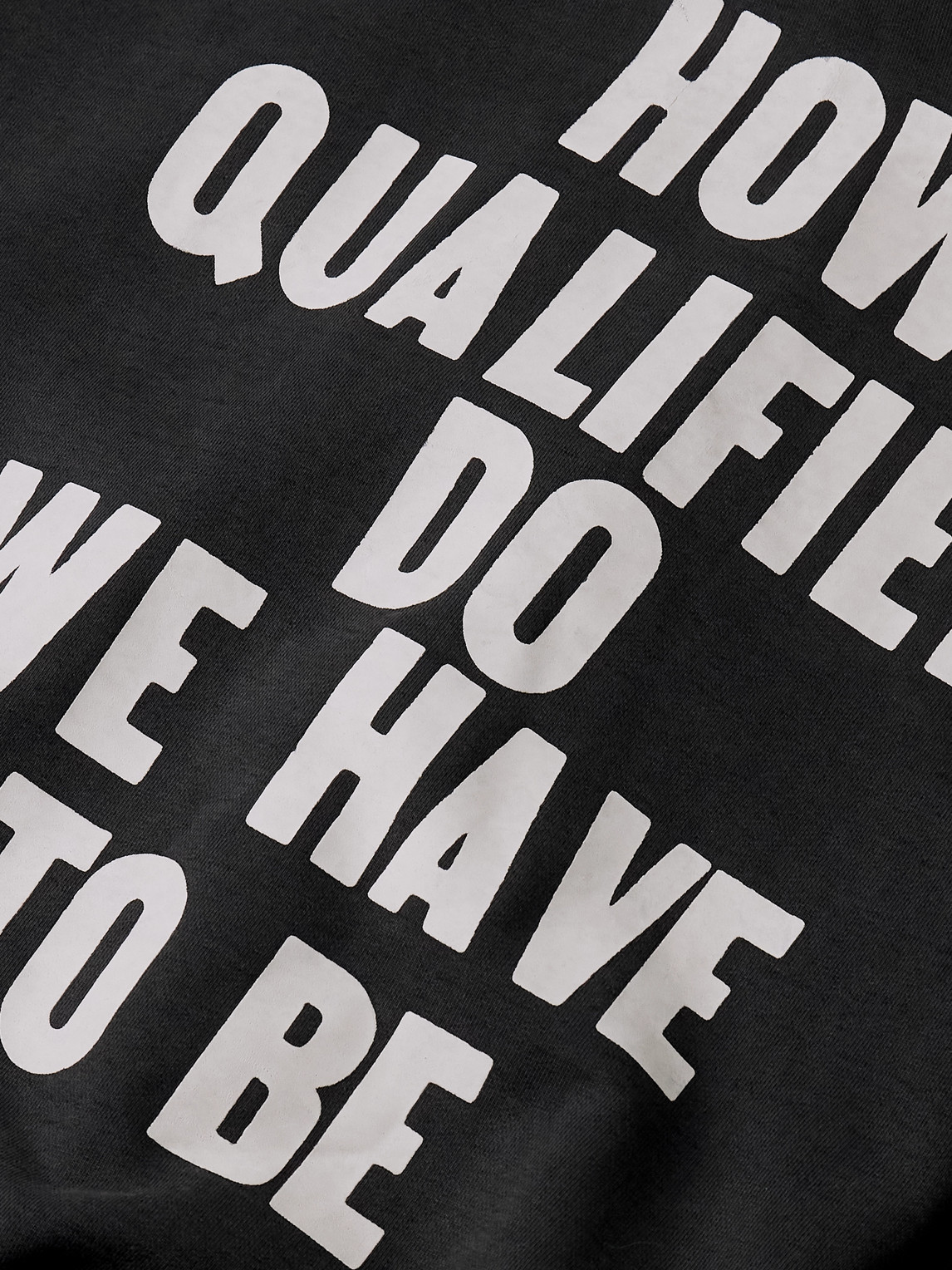 Fear Of God Qualified Printed Cotton-jersey Hoodie In Black