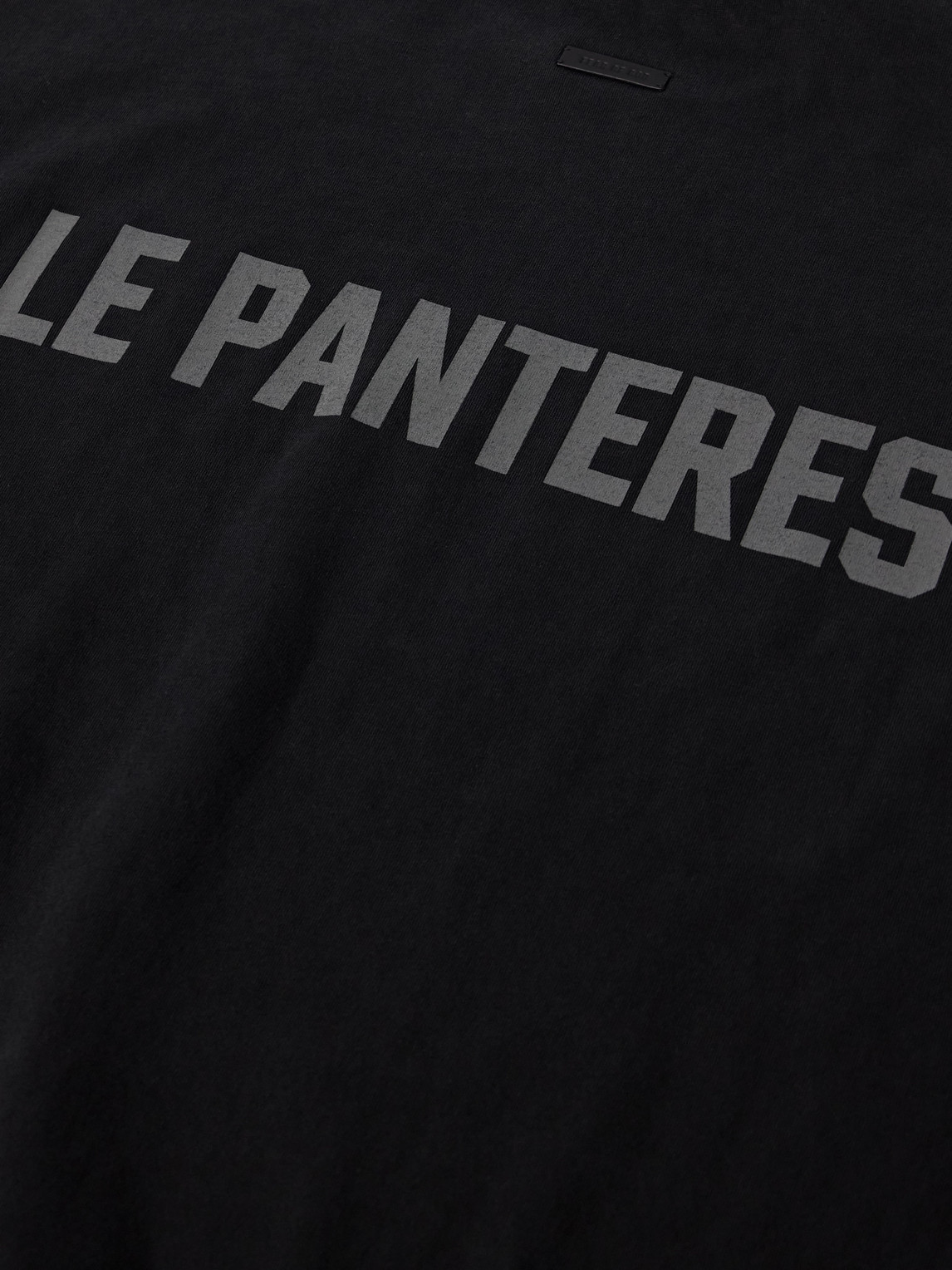 Fear Of God Les Panteres Oversized Printed Cotton-jersey T-shirt In Black