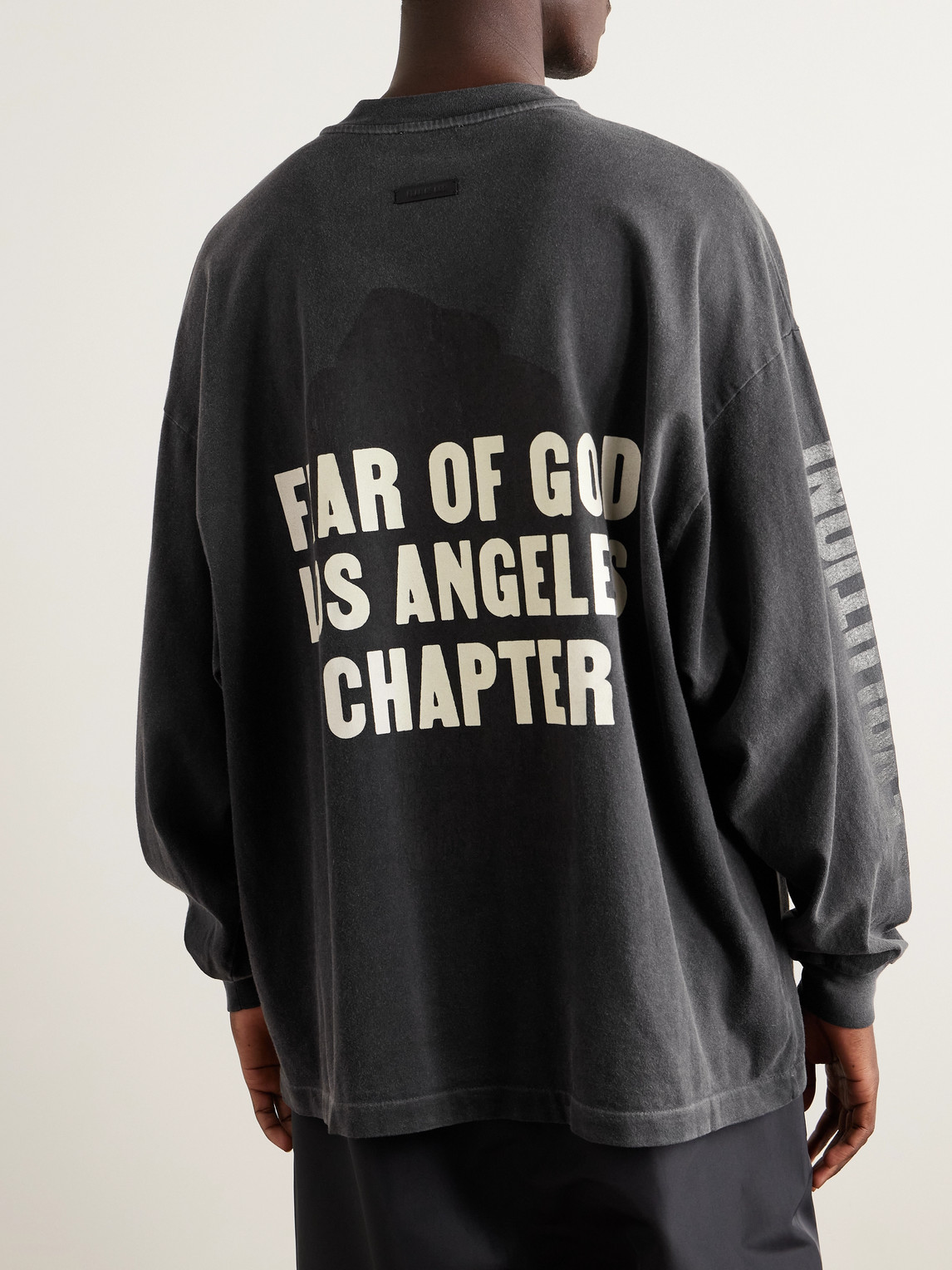 Fear Of God Disciple Logo-print Cotton-jersey T-shirt In Gray