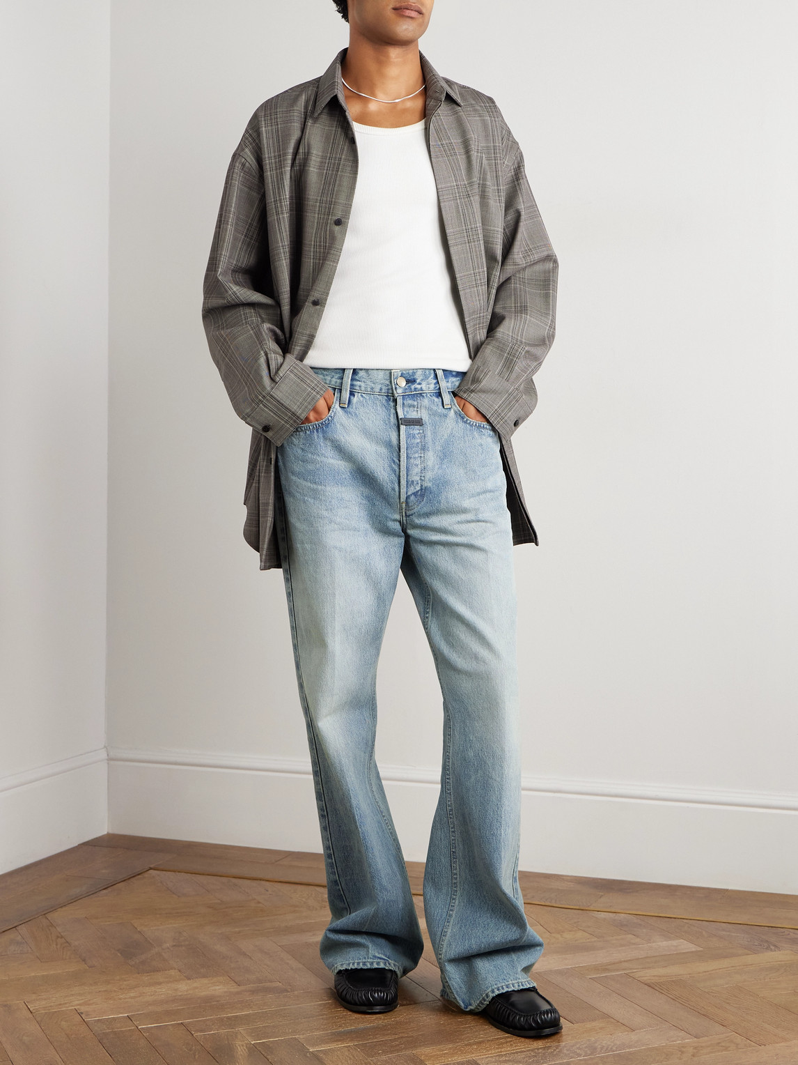 Fear Of God 5 Pocket Straight Leg In Blue