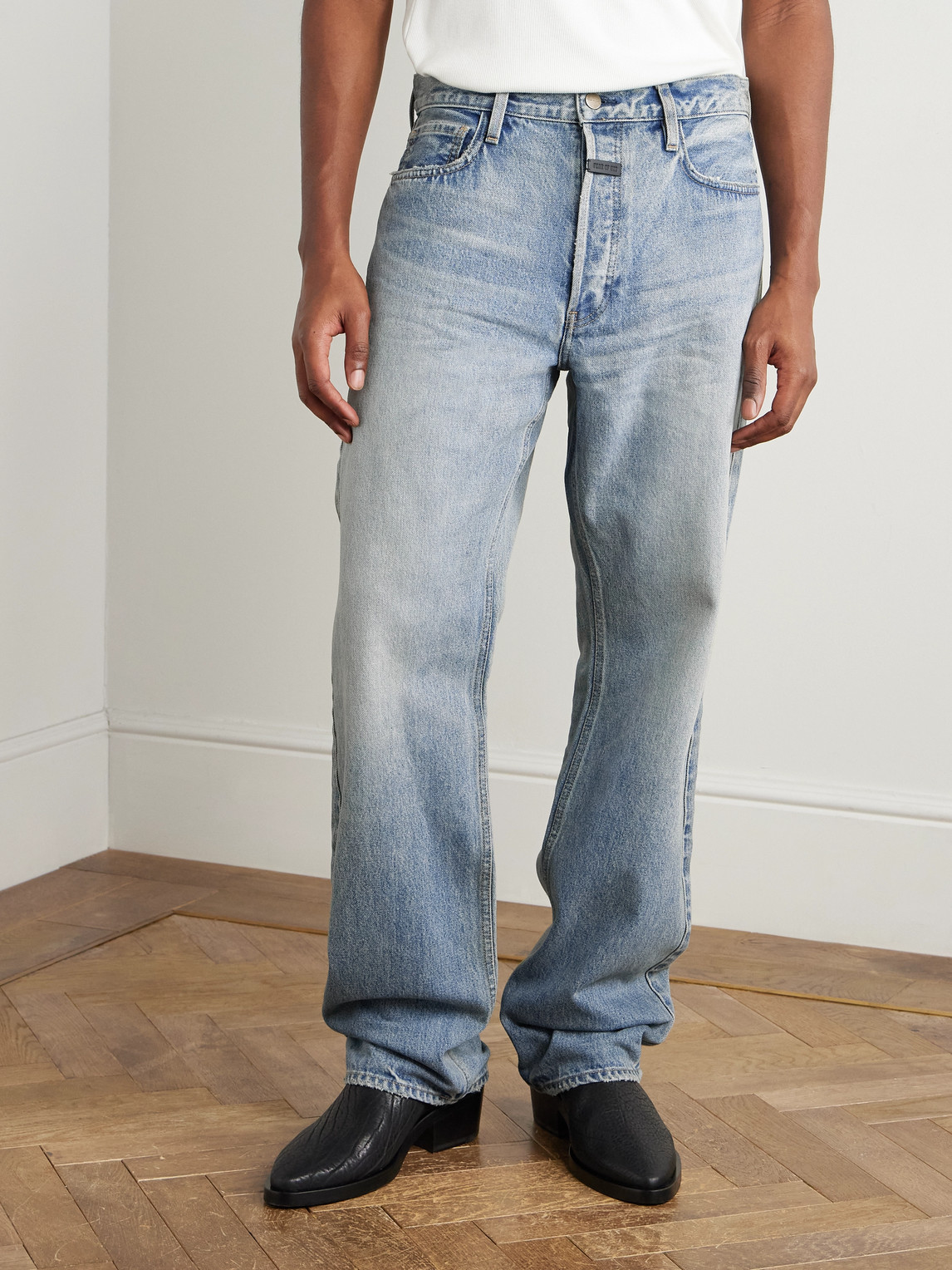 Fear Of God 5 Pocket Straight Leg In Blue