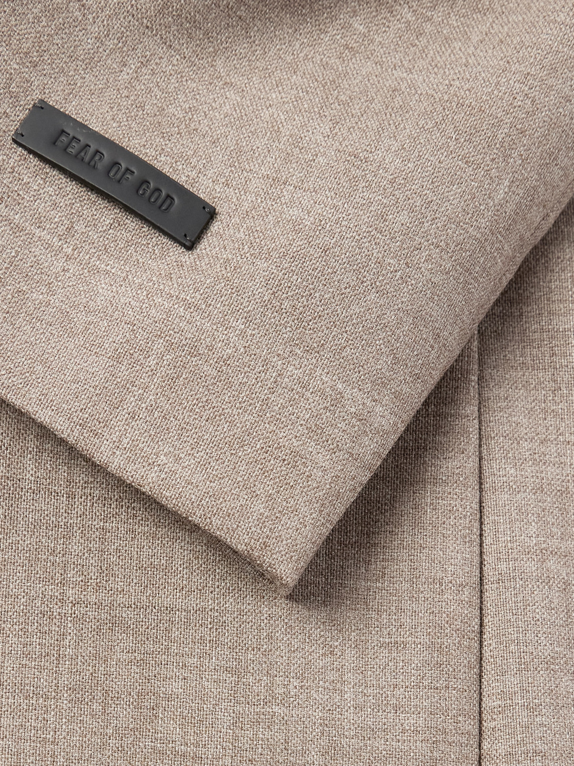 Fear Of God Mens Dune Pearl Notch-lapel Single-breasted Wool Blazer In Gray