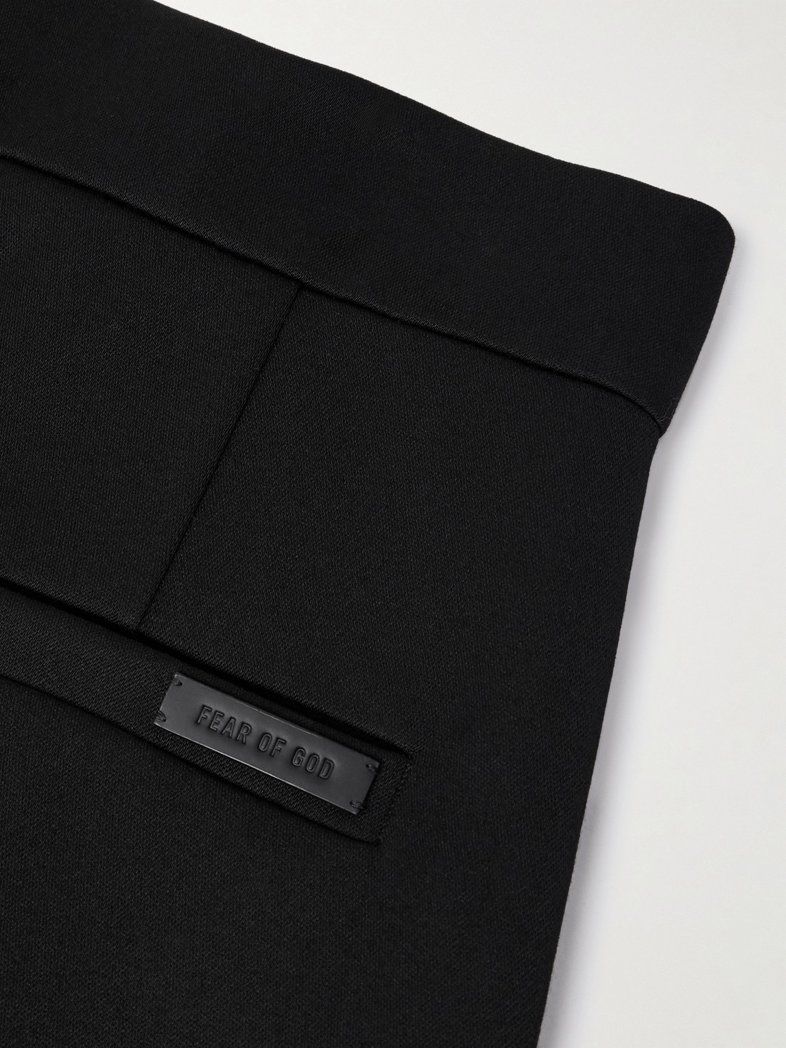 Fear Of God Straight-leg Pleated Wool Trousers In Black