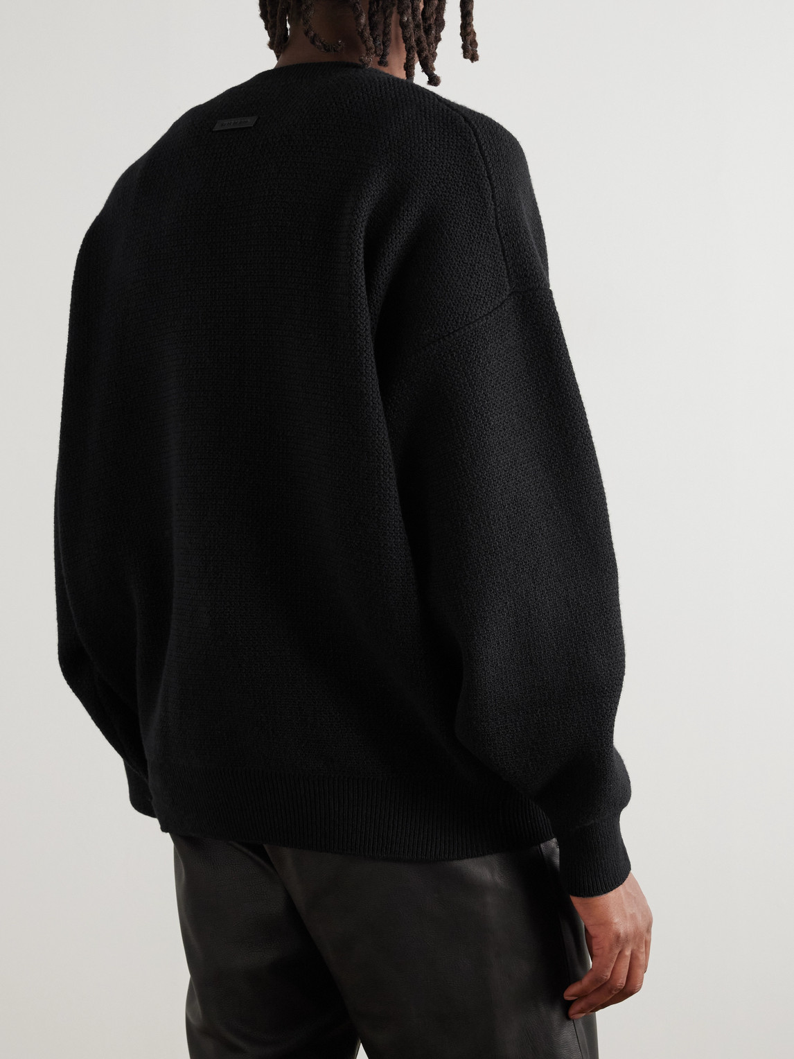 Fear Of God Virgin Wool Sweater In Black