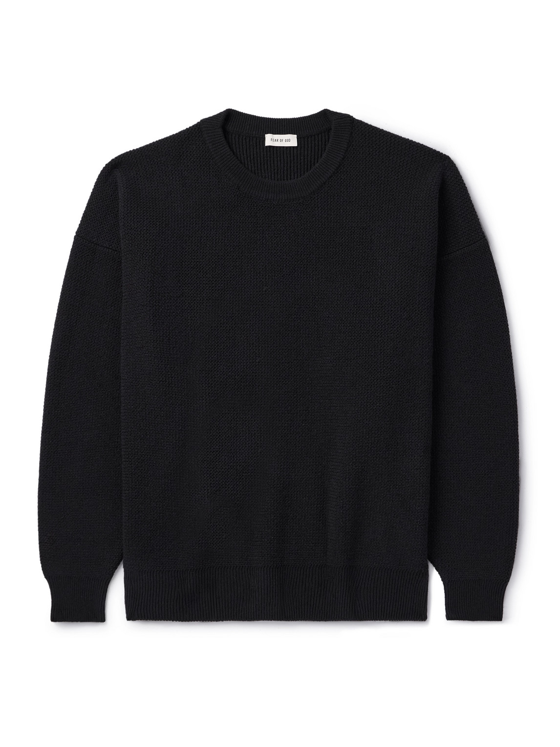 Fear Of God Virgin Wool Sweater In Black