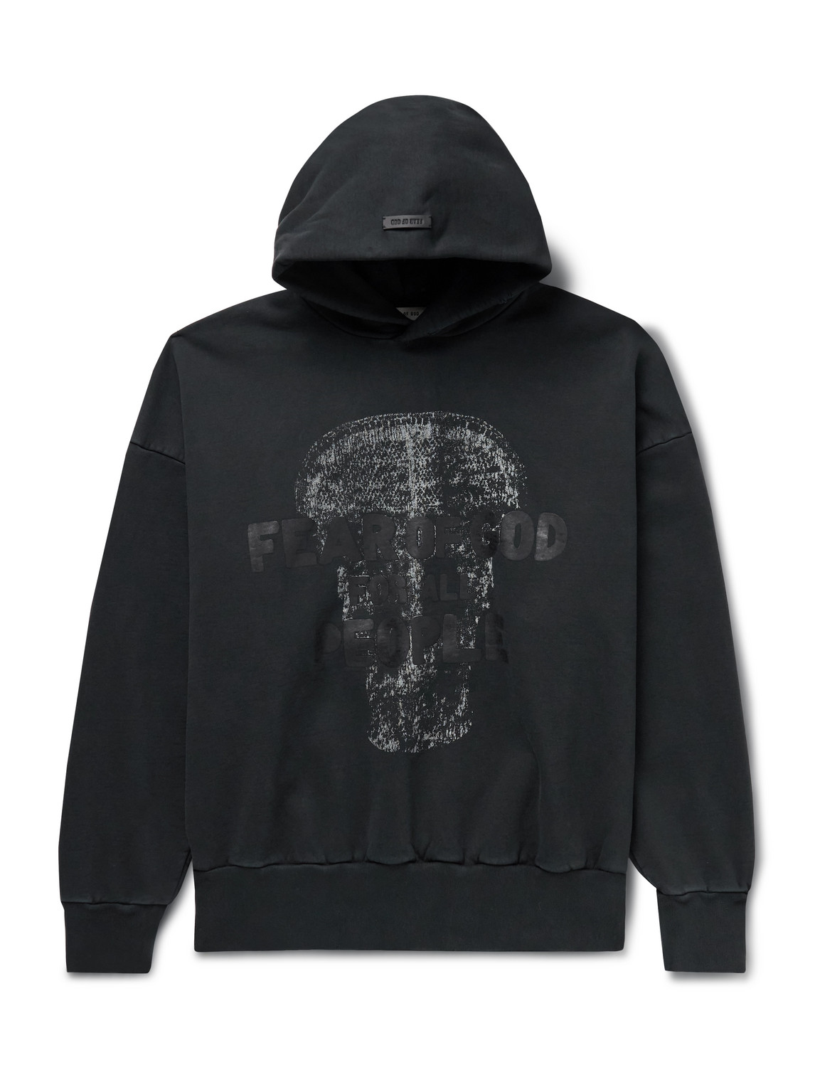 Fear Of God Les Panteres Printed Cotton-jersey Hoodie In Black