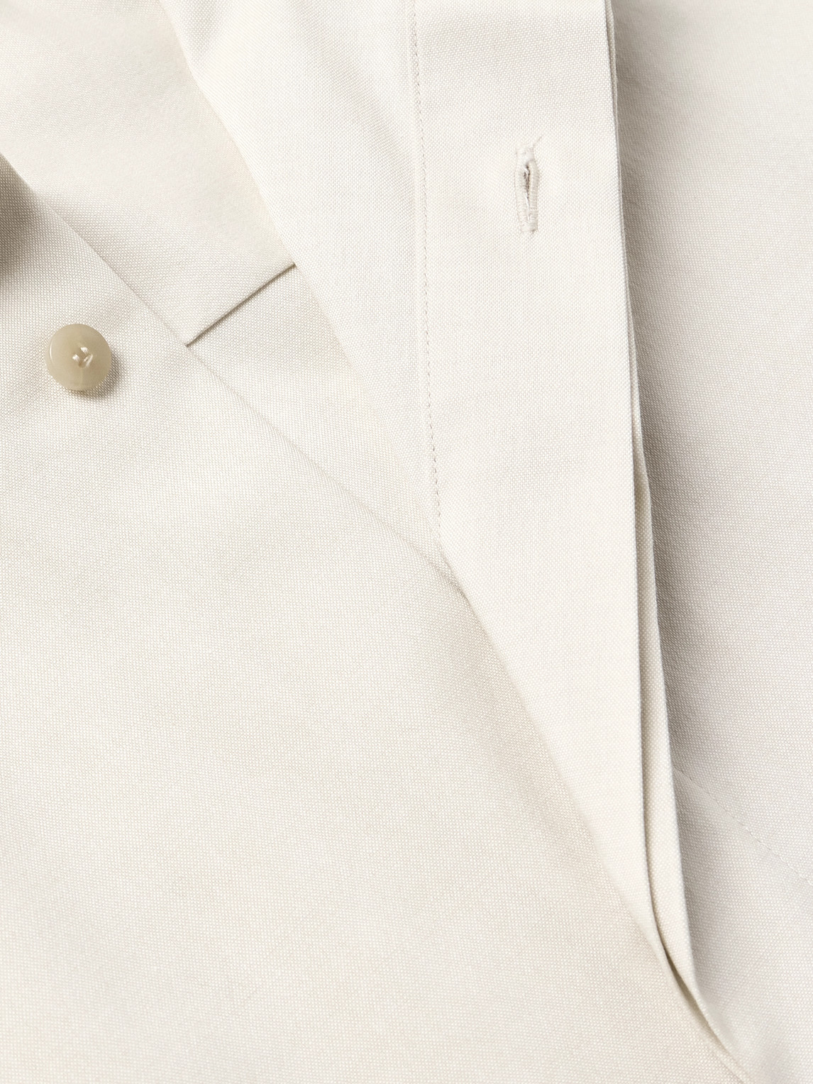 Fear Of God Oversized Button-down Collar Cotton-poplin Shirt In White