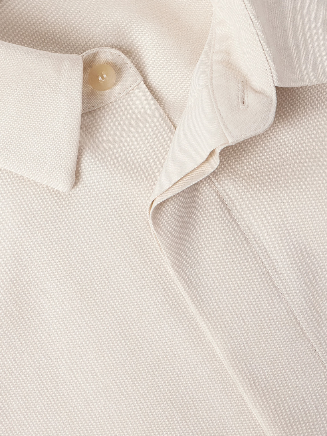 Fear Of God Oversized Stretch-cotton And Wool-blend Oxford Shirt In White