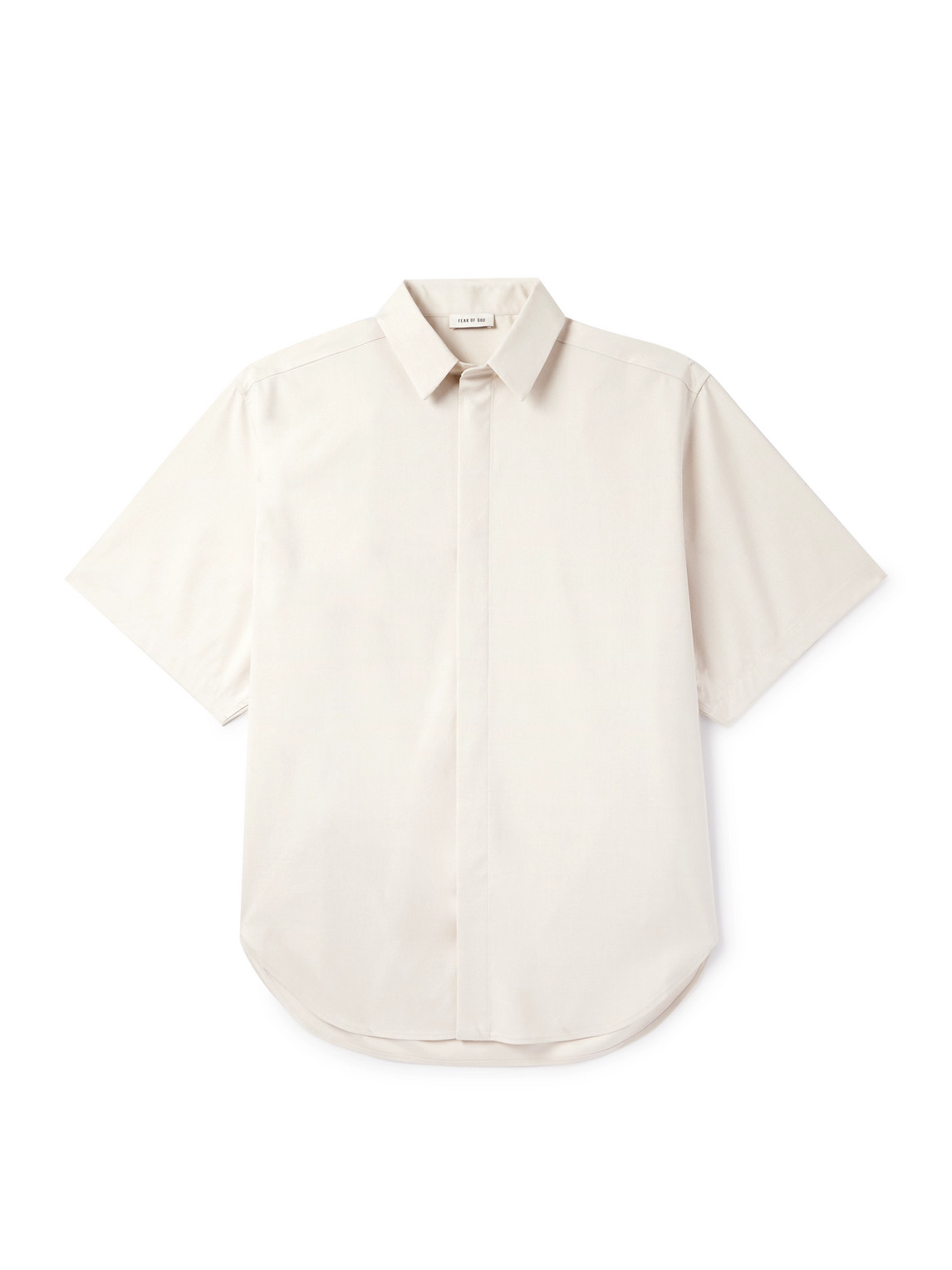 Oversized Stretch-Cotton and Wool-Blend Oxford Shirt