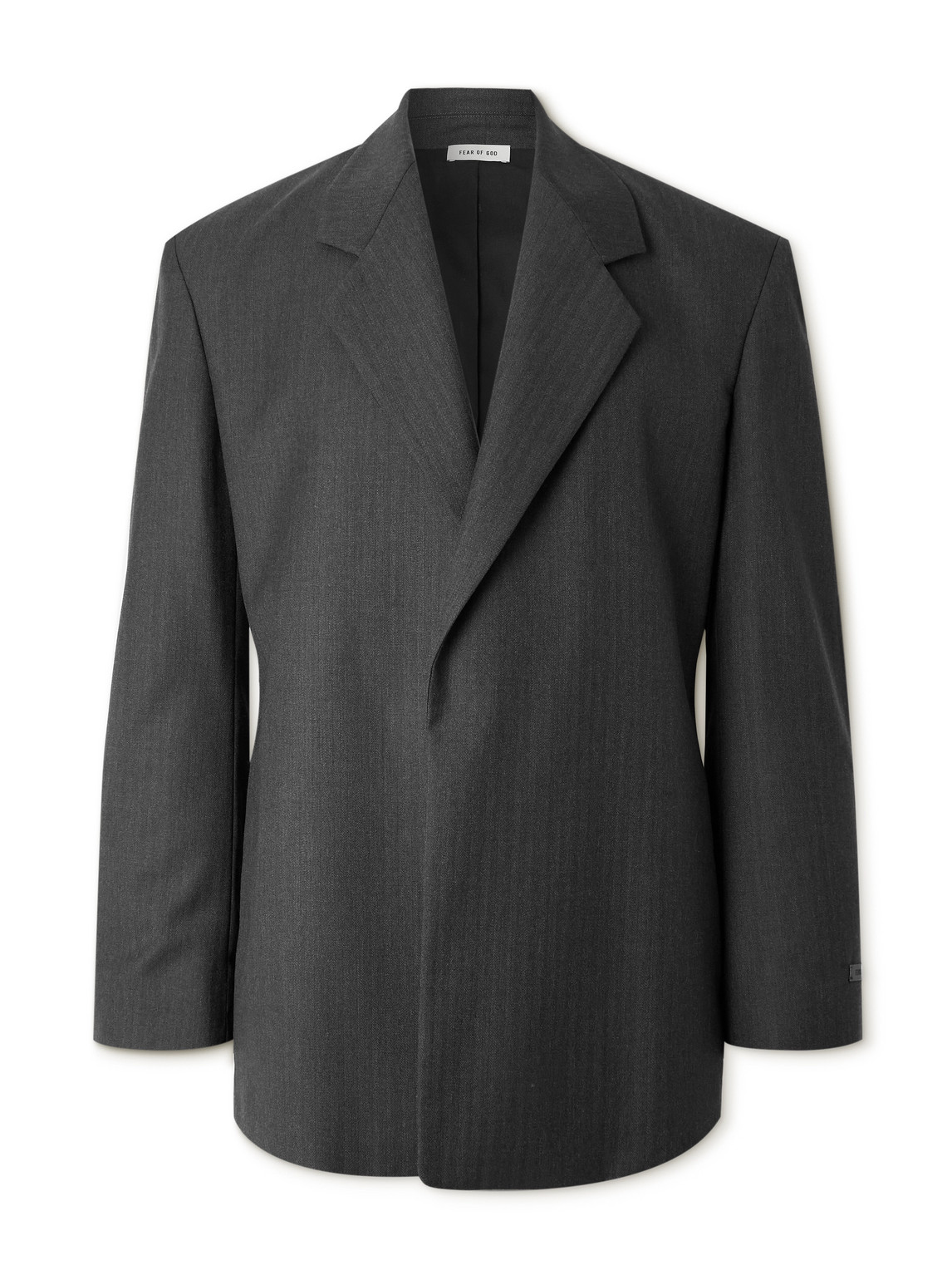 Fear Of God Wool Double-breasted Blazer In Black
