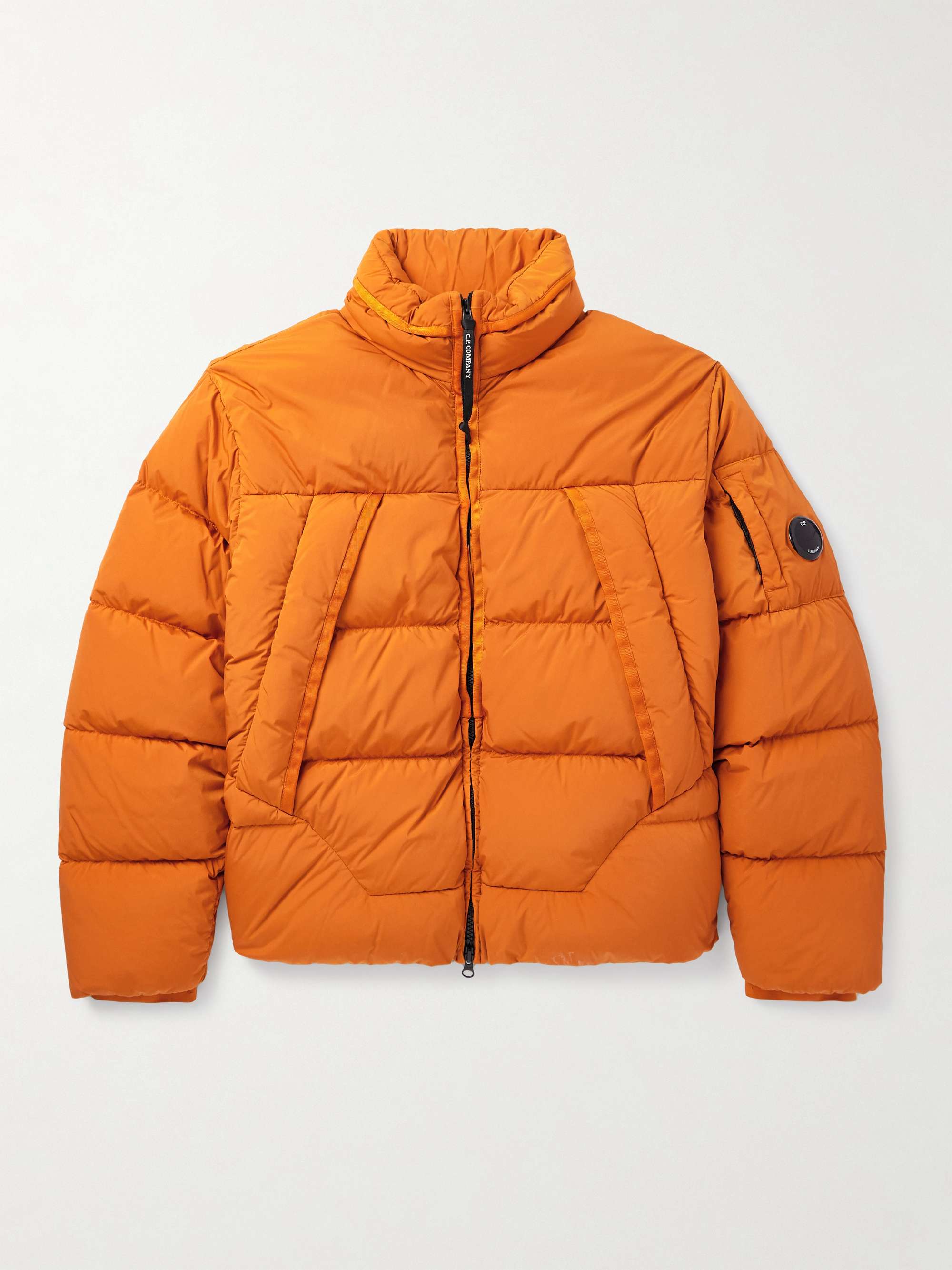 ジャケット・アウター C.P. COMPANY 20AW Nycra-R Mods Coat-50 C.P. COMPANY Logo-Appliquéd Nycra-R Down Jacket for Men | MR