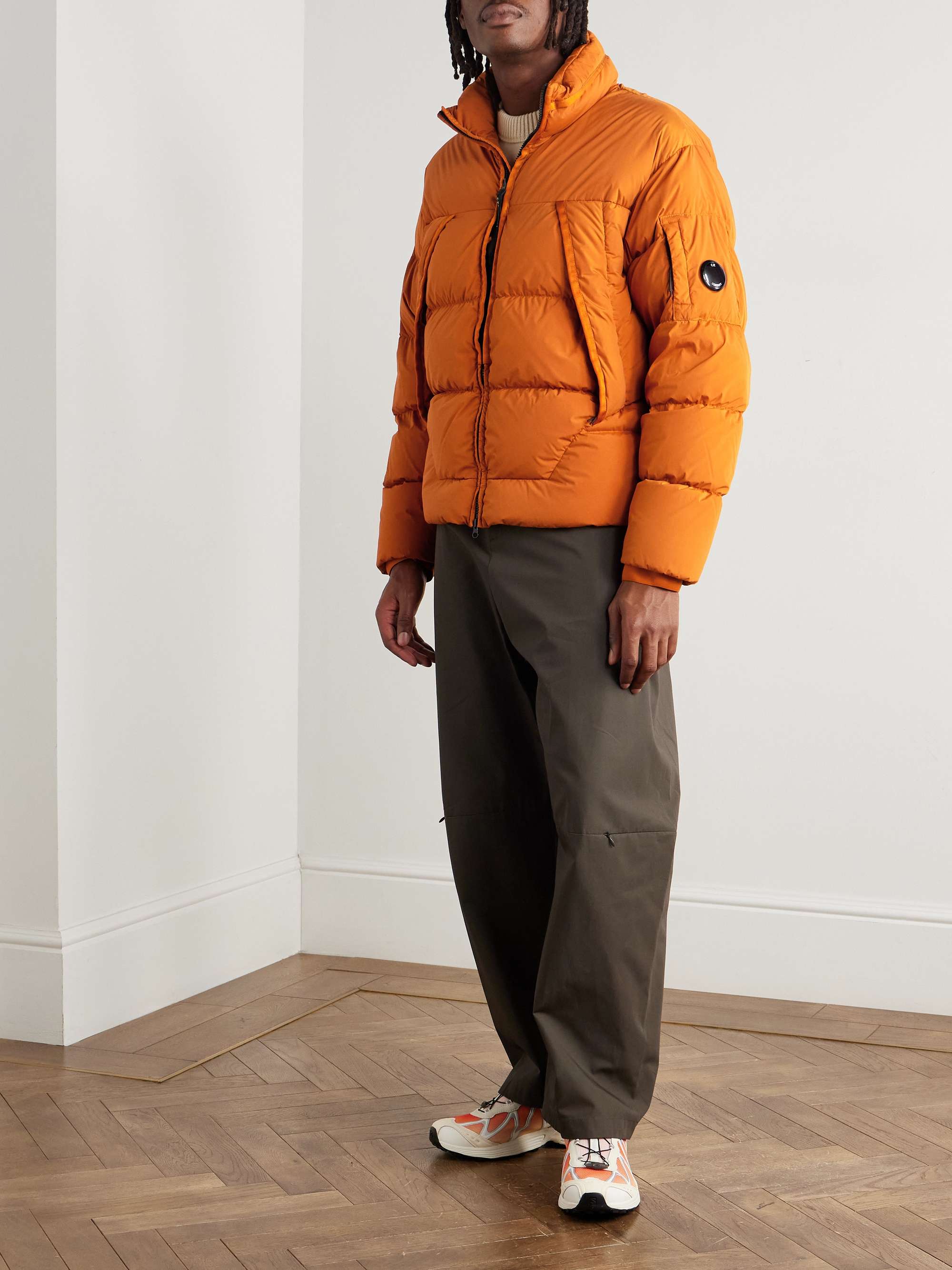 C.P. COMPANY Logo-Appliquéd Nycra-R Down Jacket for Men | MR