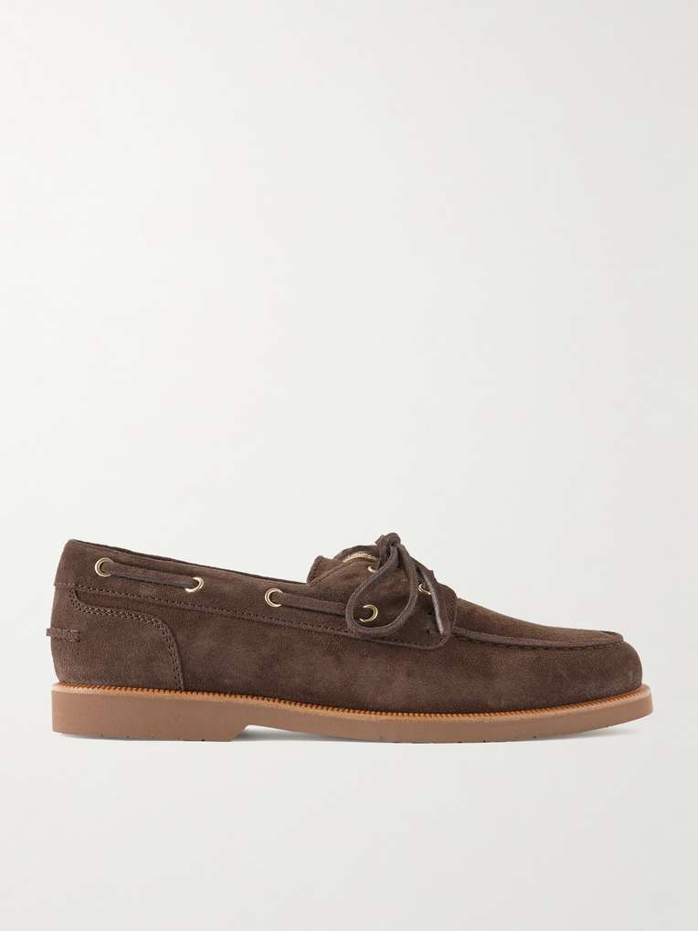 Brunello Cucinelli — Suede Boat Shoes