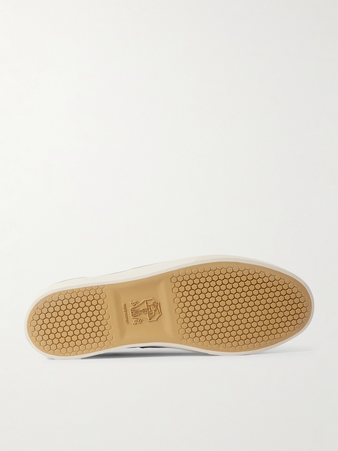 Brunello Cucinelli Suede Sneakers In Gold