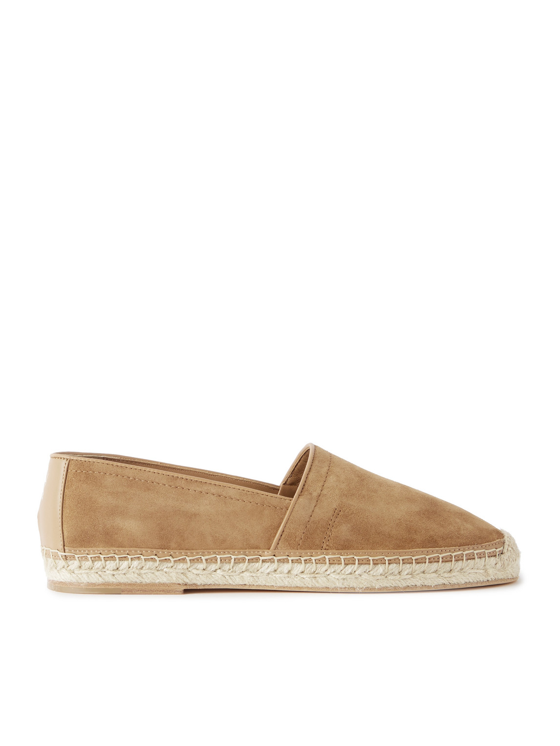 Brunello Cucinelli Suede Espadrilles In Brown