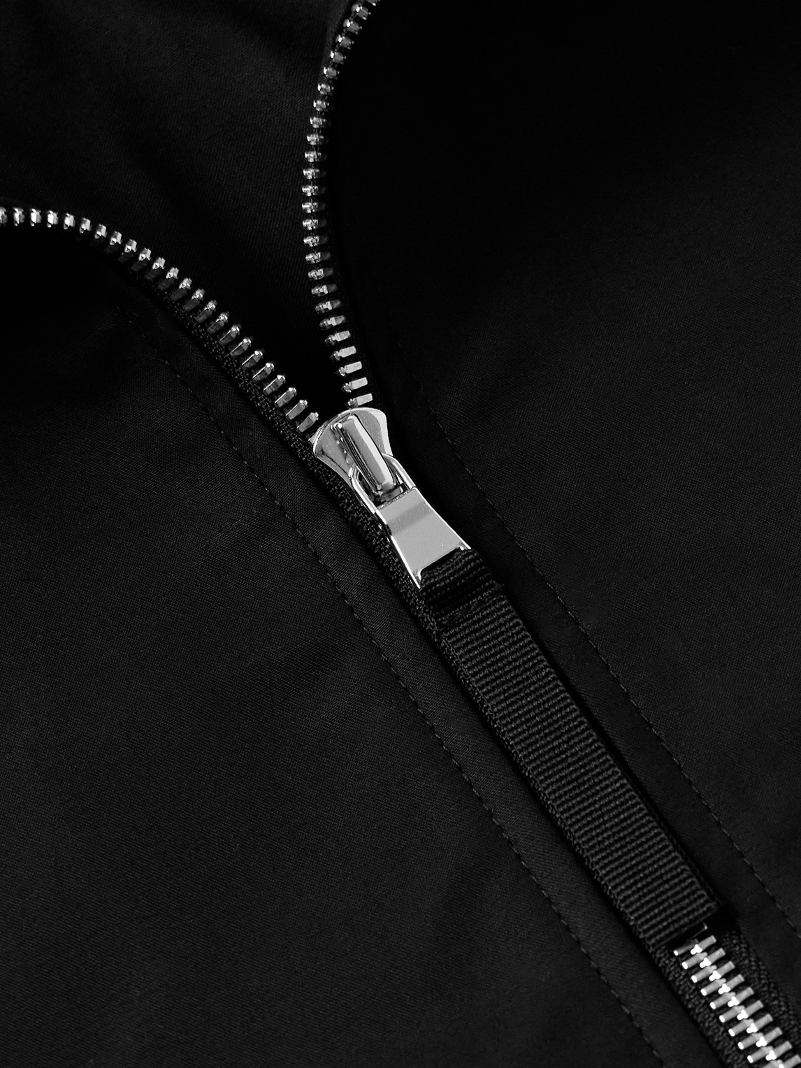 Agolde Laurie Cotton-canvas Bomber Jacket In Black