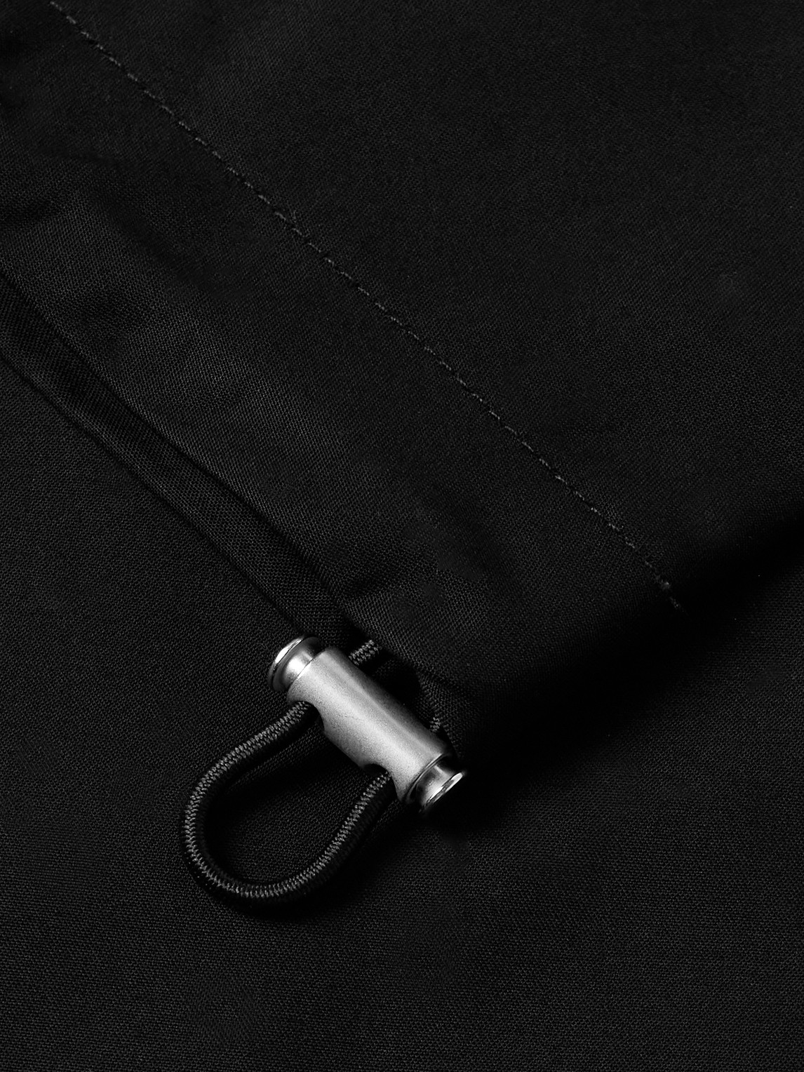 Agolde Laurie Cotton-canvas Bomber Jacket In Black