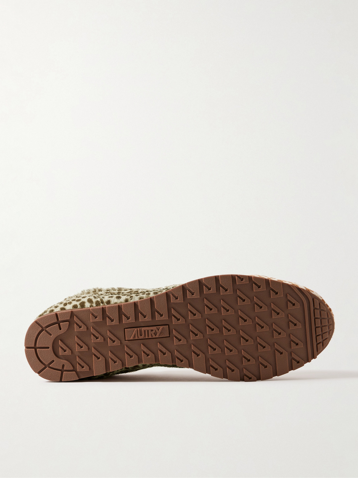 Autry Windspin Cheetah-print Pony Hair Sneakers In Neutral