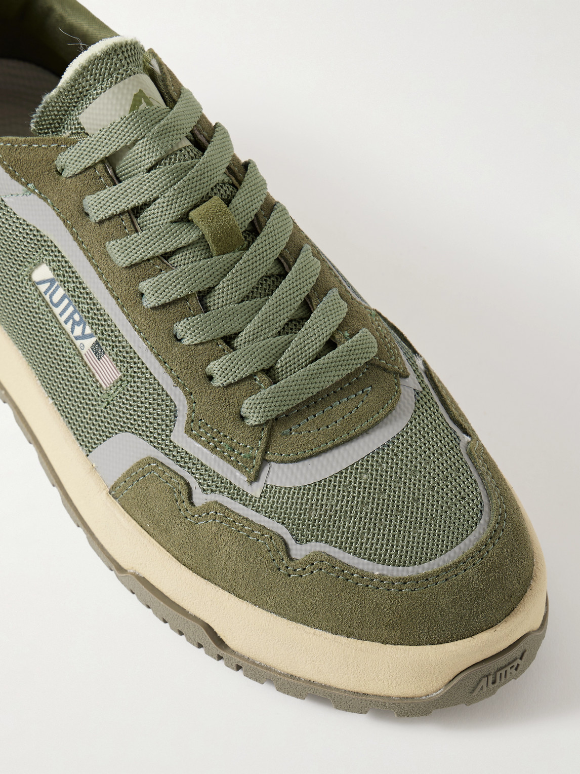 Autry Wildpace Nubuck And Rubber-trimmed Suede And Mesh Sneakers