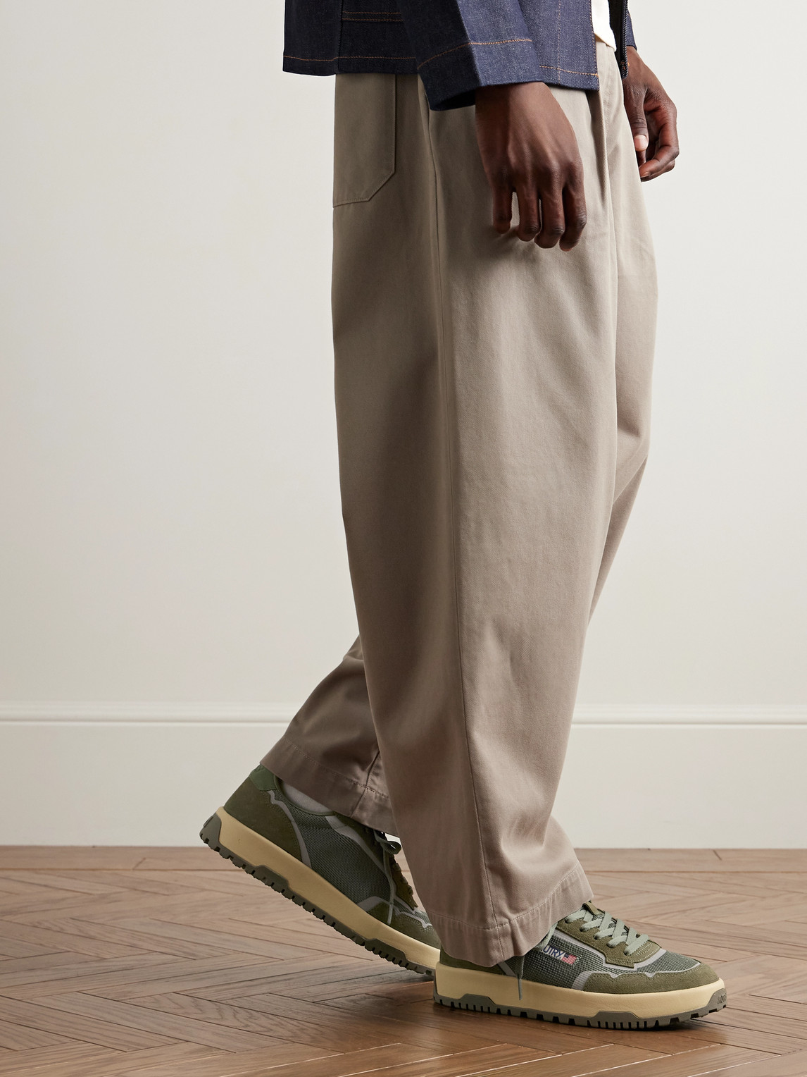 Autry Wildpace Nubuck And Rubber-trimmed Suede And Mesh Sneakers