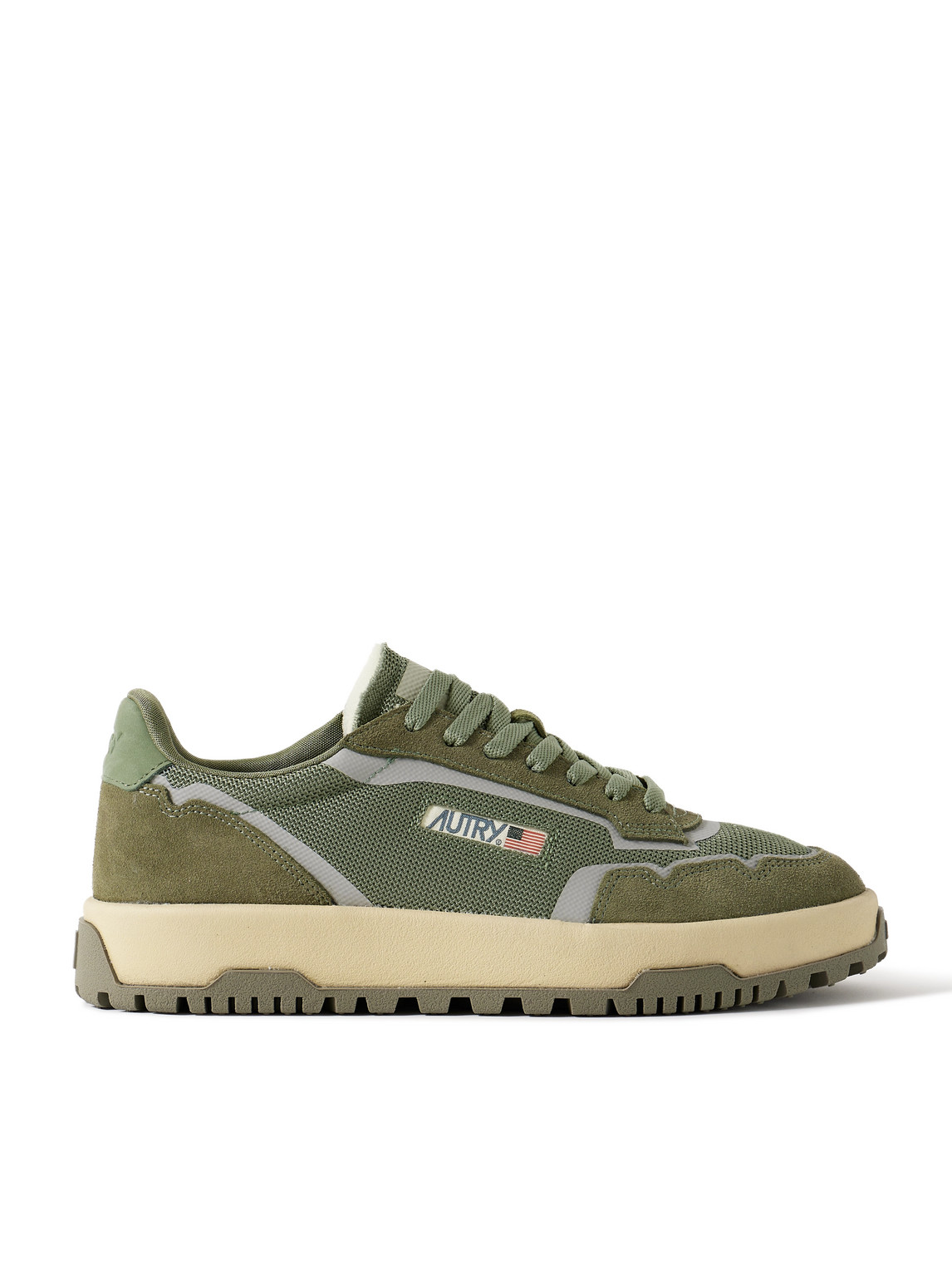 Autry Wildpace Nubuck And Rubber-trimmed Suede And Mesh Sneakers