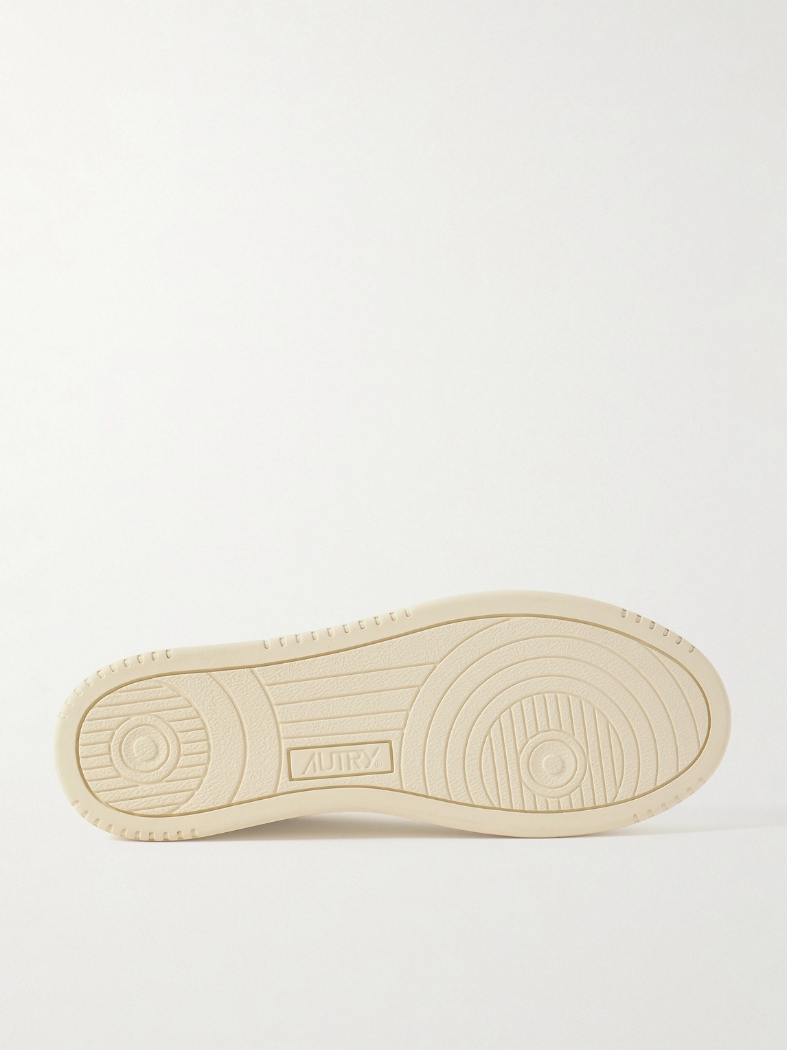 Autry Dallas Nubuck-trimmed Leather Sneakers In White