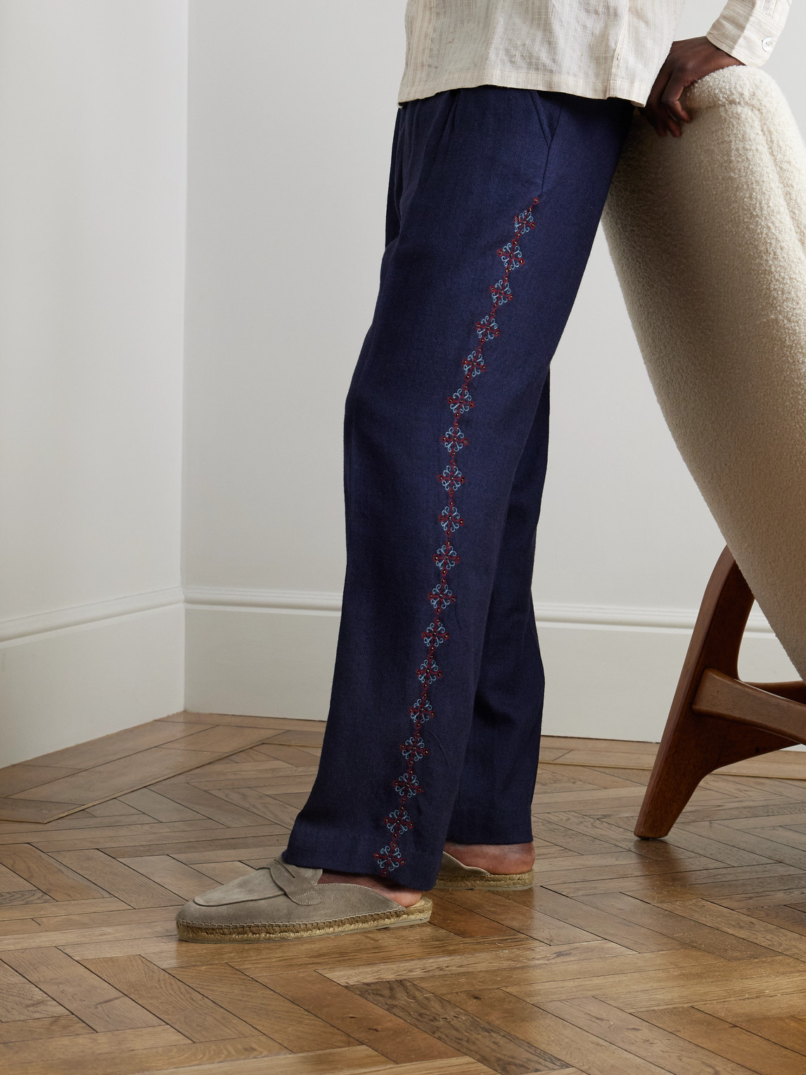 Castaã±er Nando Suede Backless Espadrilles