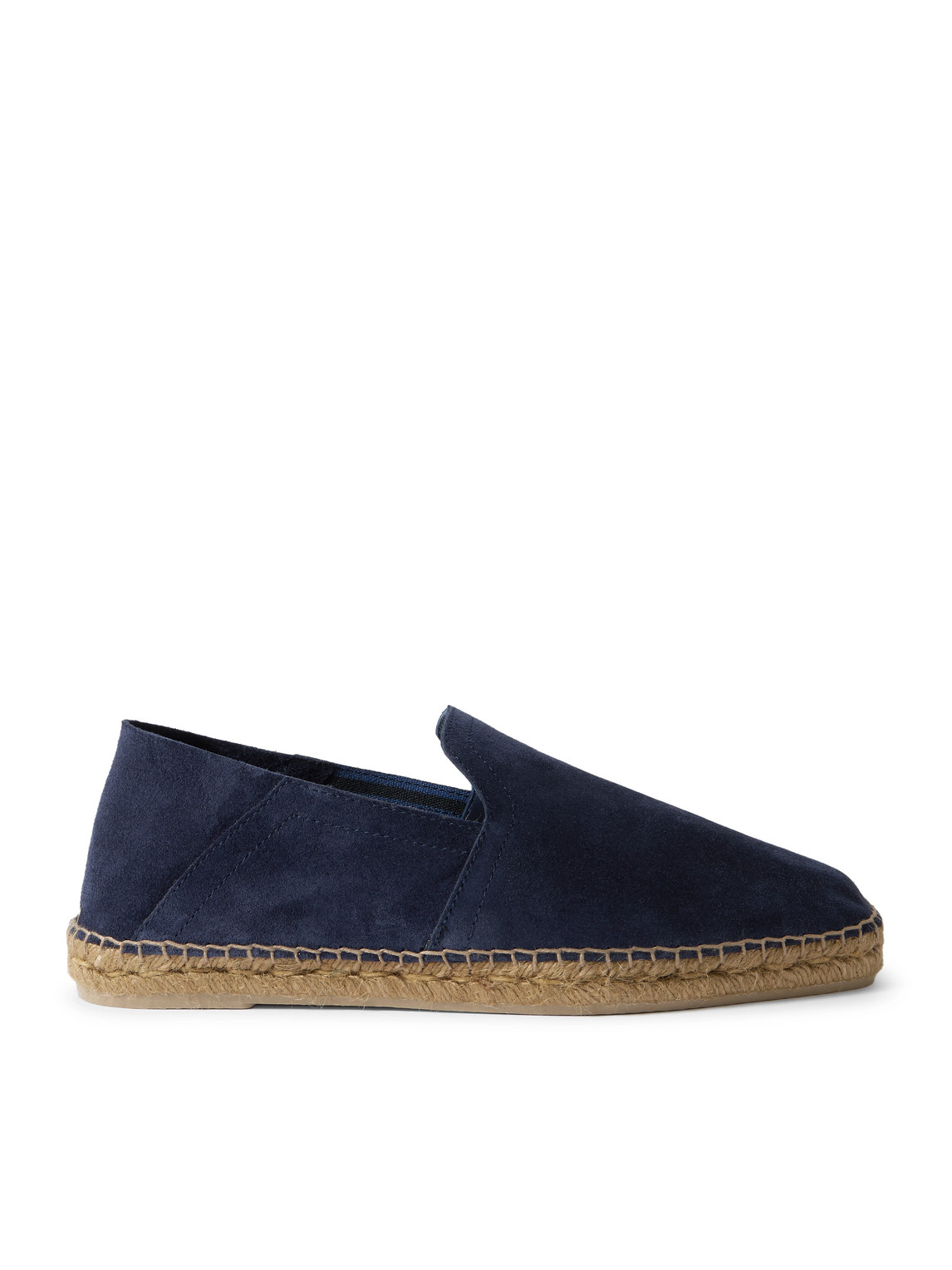 Castaã±er Parker Collapsible-heel Suede Espadrilles In Blue