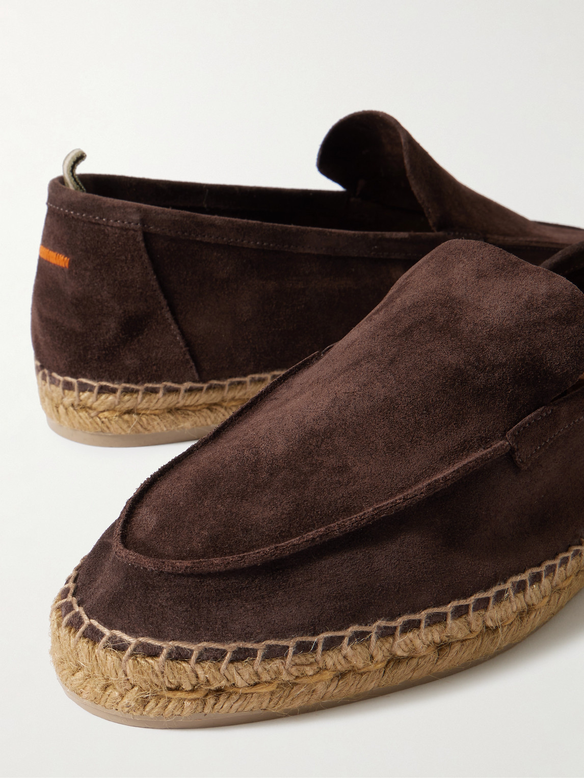 Castaã±er Suede Slip-on Espadrilles In Brown