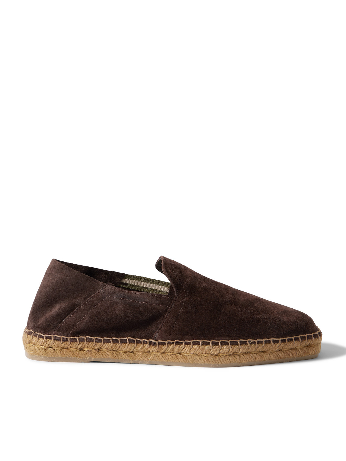 Castaã±er Parker Collapsible-heel Suede Loafers In Brown