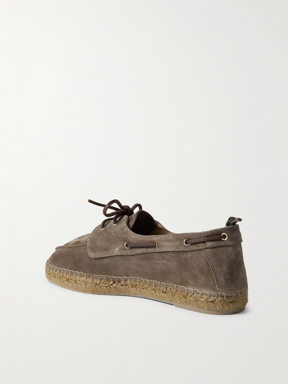 Castaã±er Nemo Suede Boat Shoes In Brown