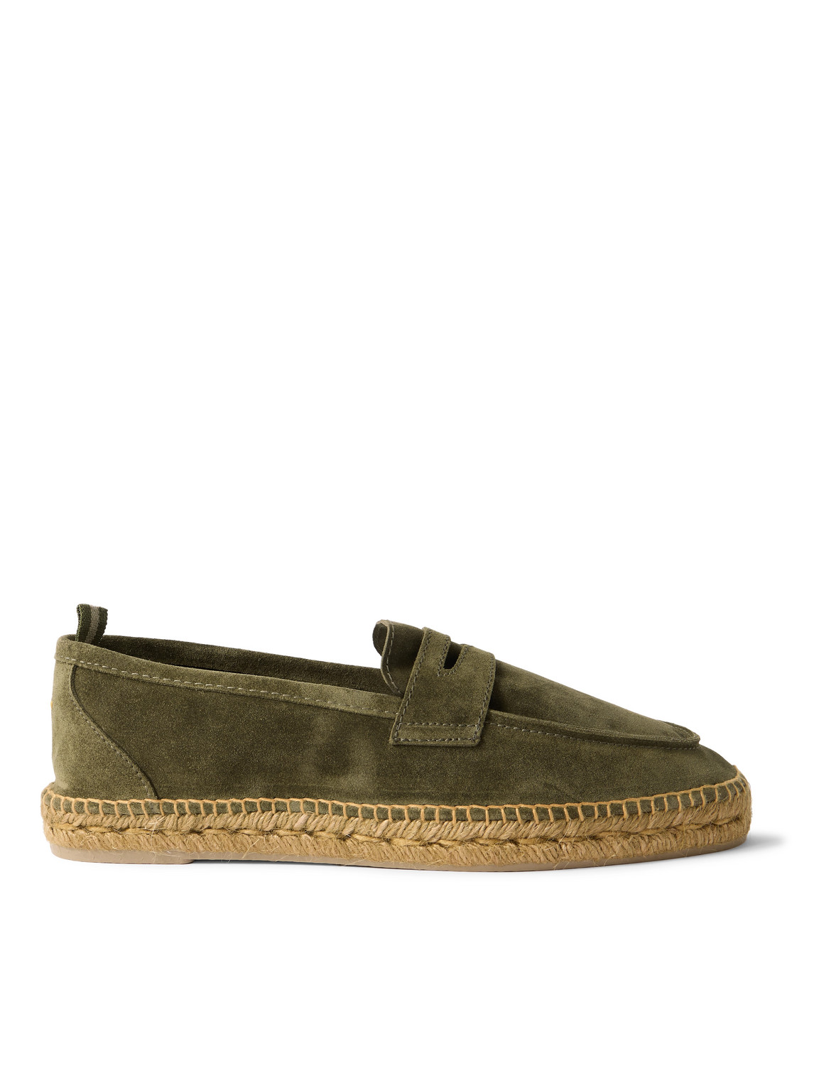 Castaã±er Nacho Suede Espadrilles In Green