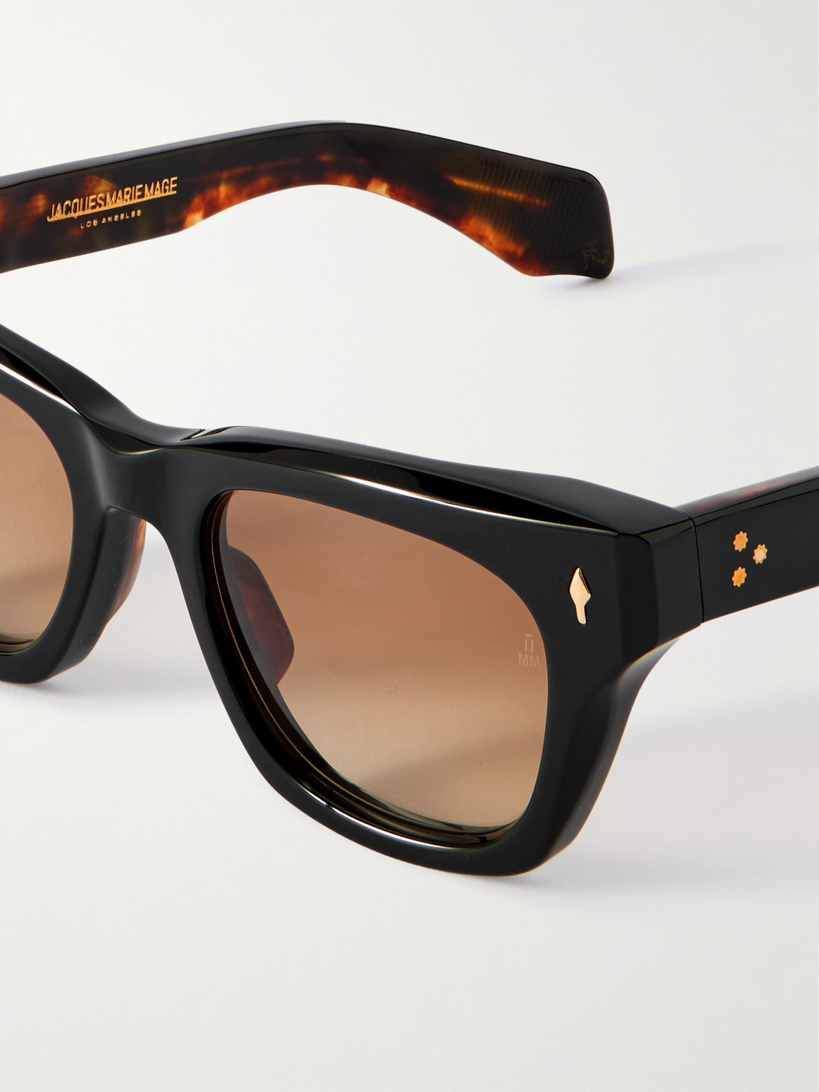 Jacques Marie Mage Dealan Square-frame Acetate Sunglasses In Black
