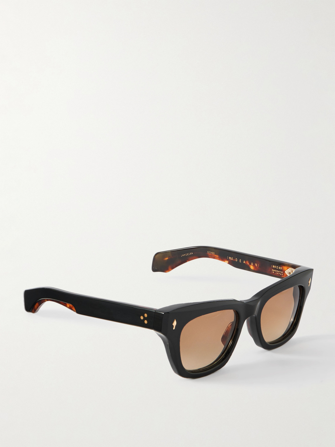 Jacques Marie Mage Dealan Square-frame Acetate Sunglasses In Black