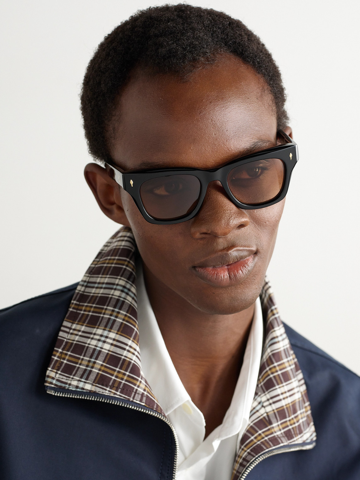 Jacques Marie Mage Dealan Square-frame Acetate Sunglasses In Black