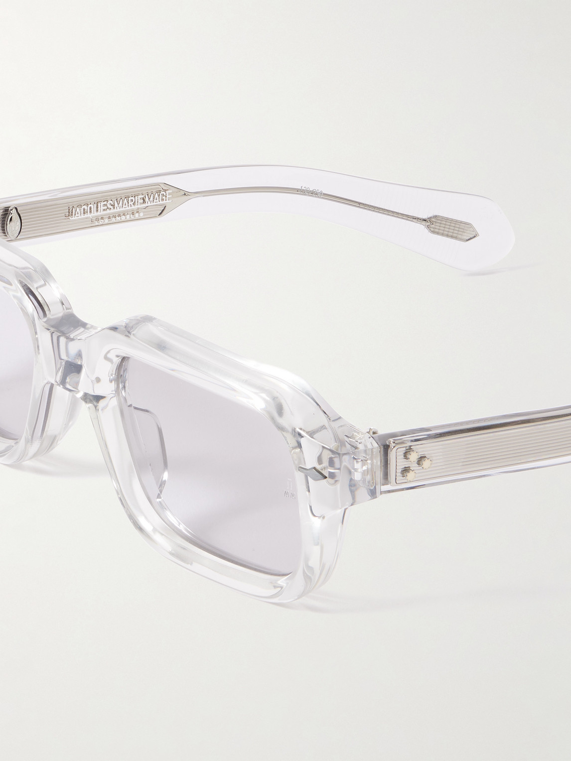Jacques Marie Mage Sandro Rectangular-frame Acetate Sunglasses In Silver