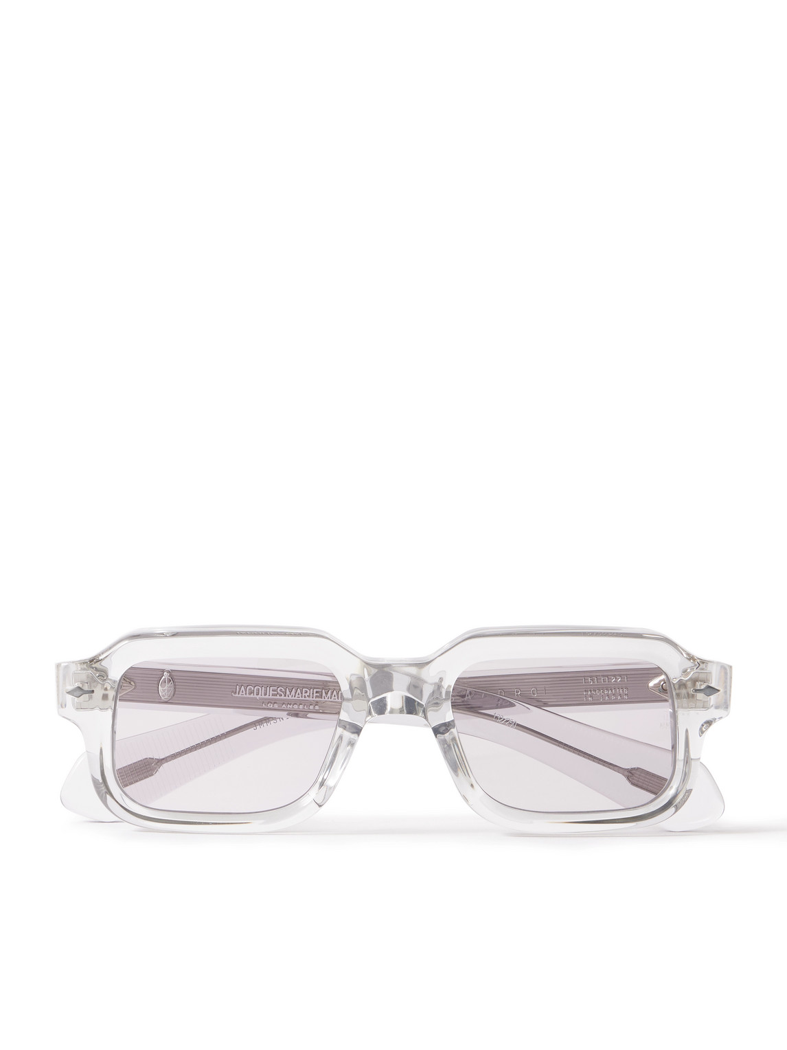 Jacques Marie Mage Sandro Rectangular-frame Acetate Sunglasses In Silver