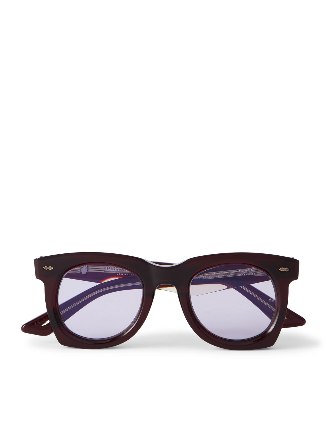 Jacques Marie Mage Ava Round-frame Acetate Sunglasses In Red
