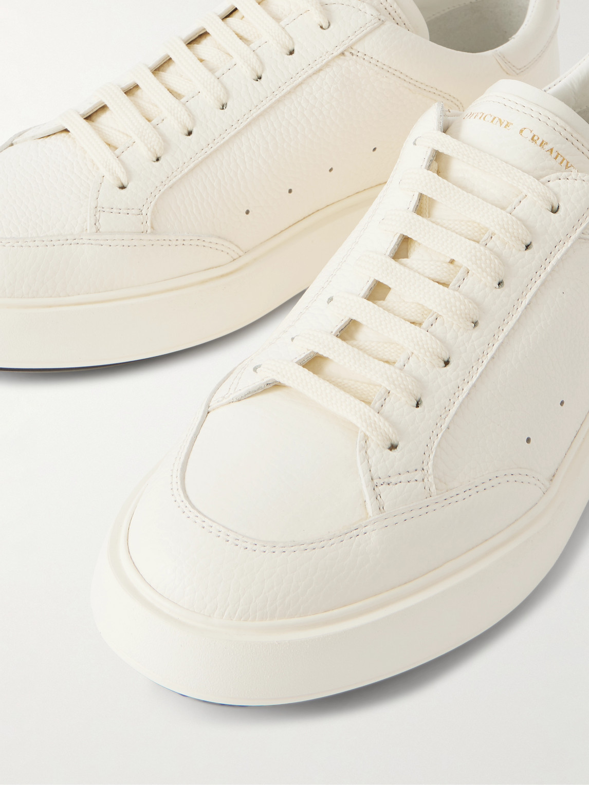 Officine Creative Sequel 001 Full-grain Leather Sneakers In White