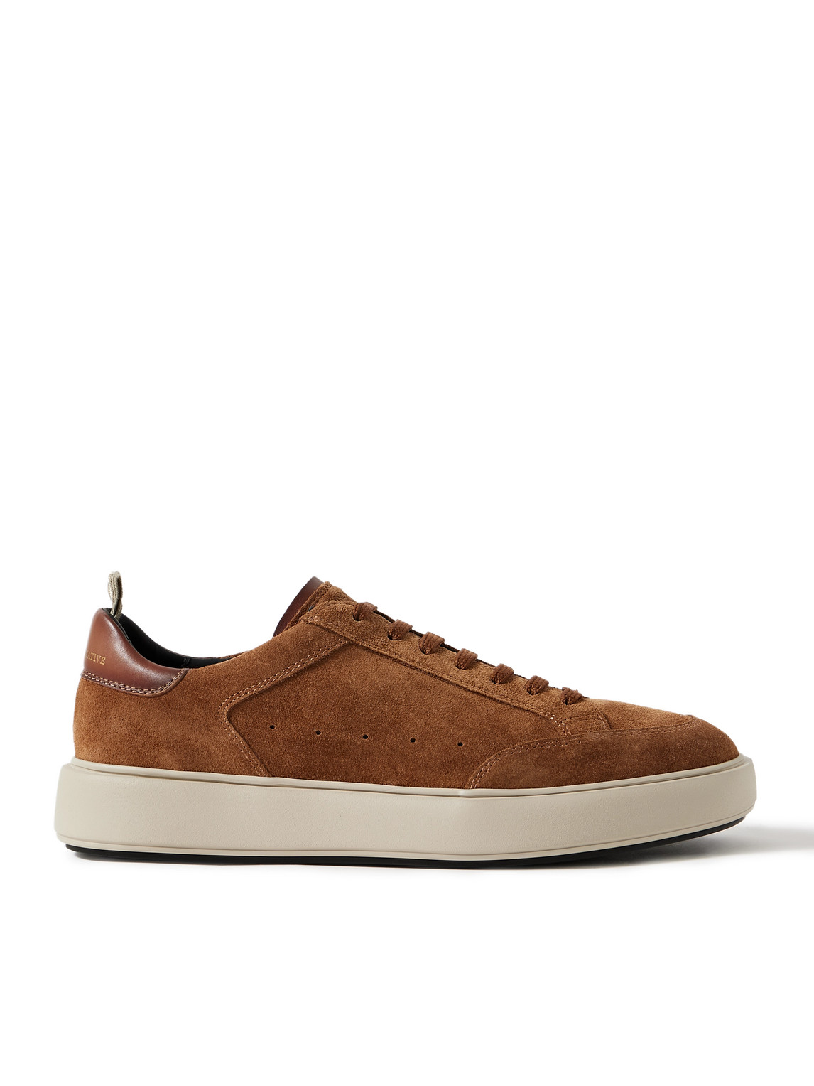 Sequel 002 Leather-Trimmed Suede Sneakers