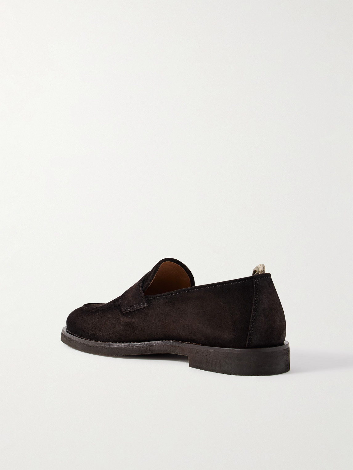 Officine Creative Opera 001 Suede Penny Loafers In Brown