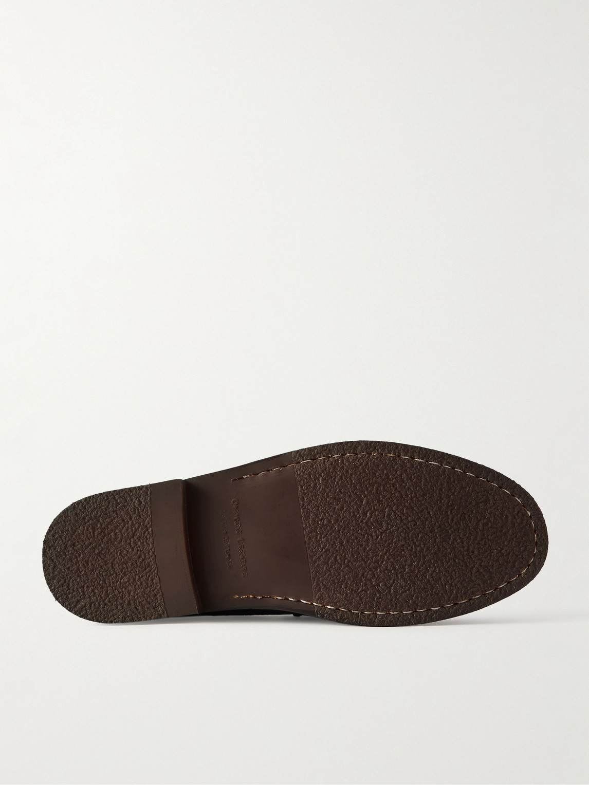 Officine Creative Balfron Flexi 001 Full-grain Deerskin Penny Loafers In Brown