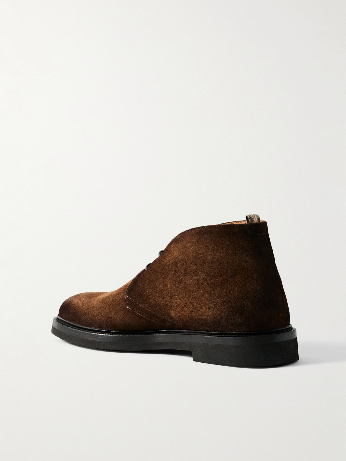 Officine Creative Dude Flexi 004 Suede Desert Boots In Brown