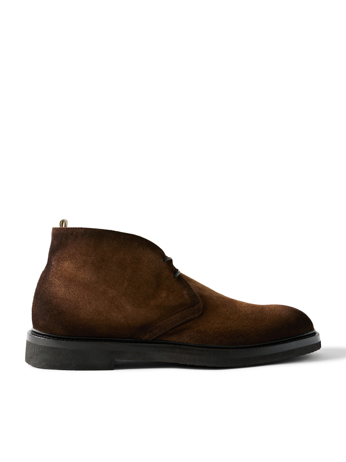 Officine Creative Dude Flexi 004 Suede Desert Boots In Brown