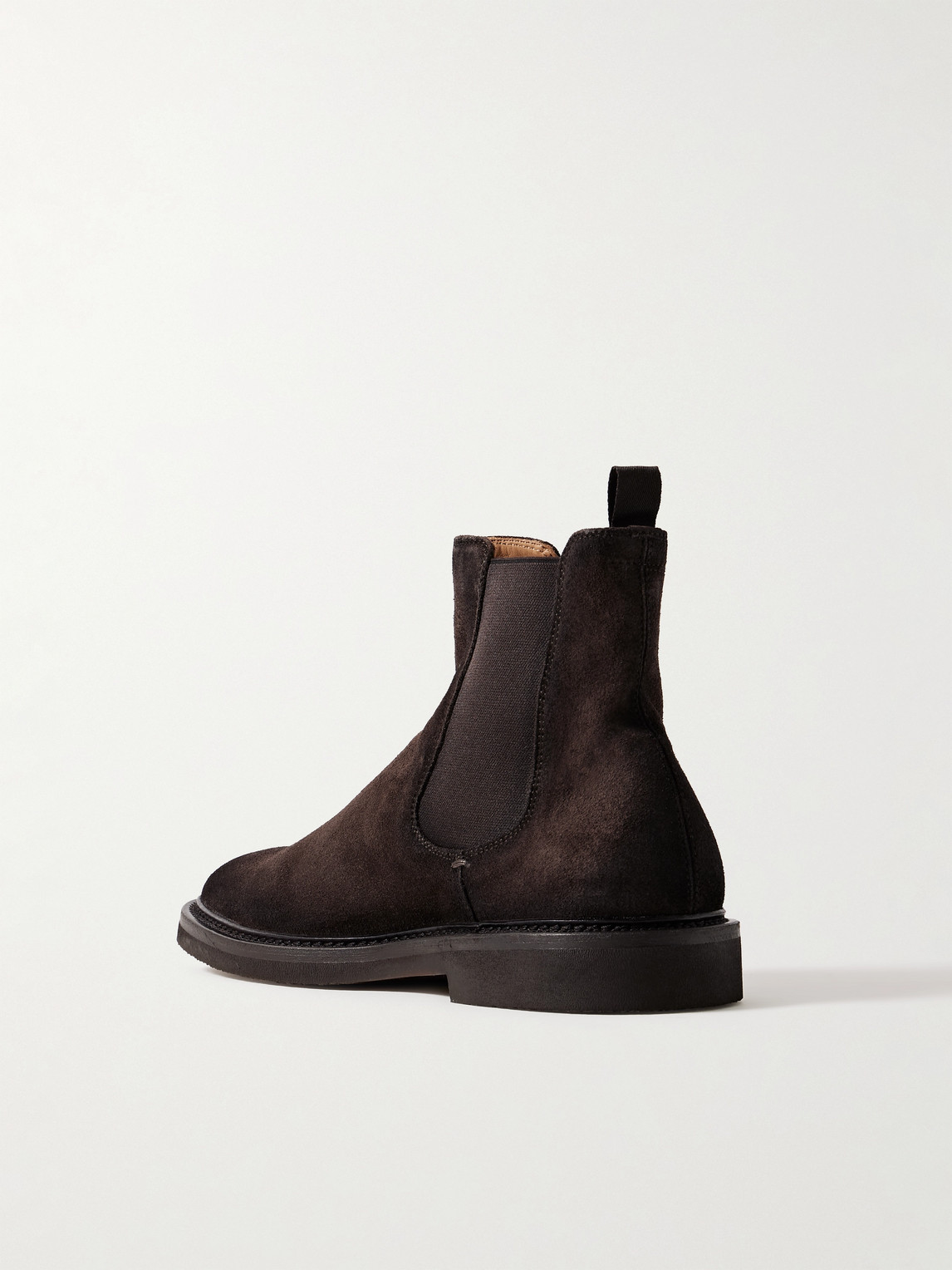 Officine Creative Hopkins Flexi 204 Suede Chelsea Boots In Brown