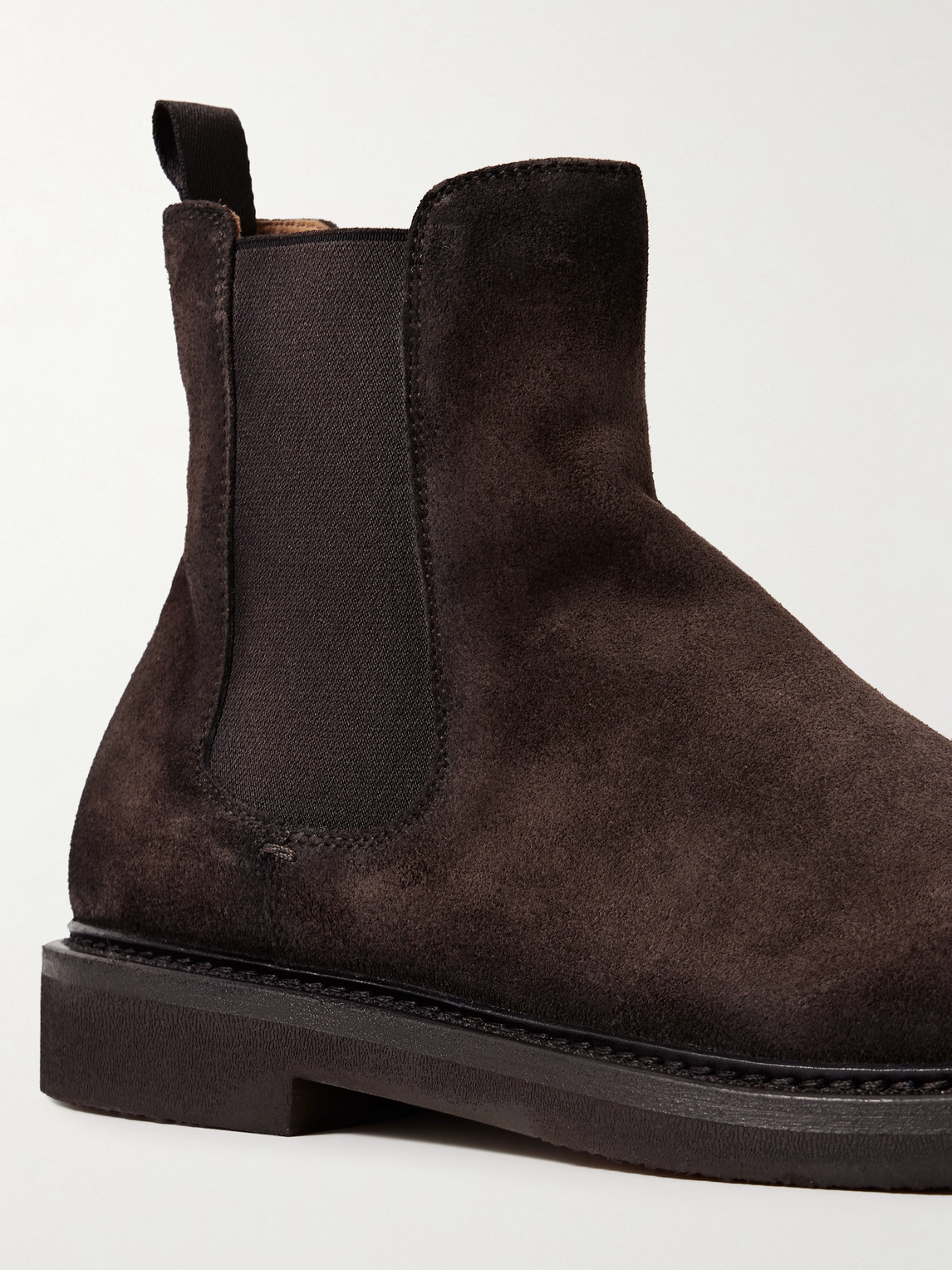 Officine Creative Hopkins Flexi 204 Suede Chelsea Boots In Brown