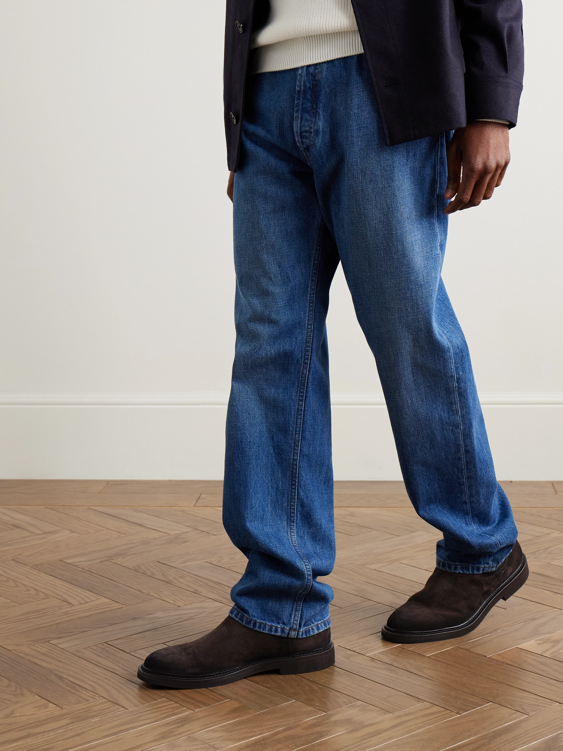 Officine Creative Hopkins Flexi 204 Suede Chelsea Boots In Brown