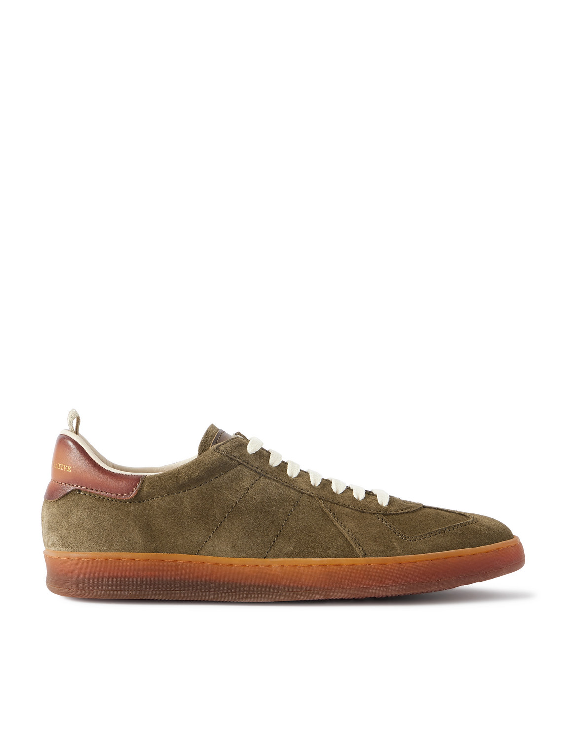 Militia 002 Leather-Trimmed Suede Sneakers