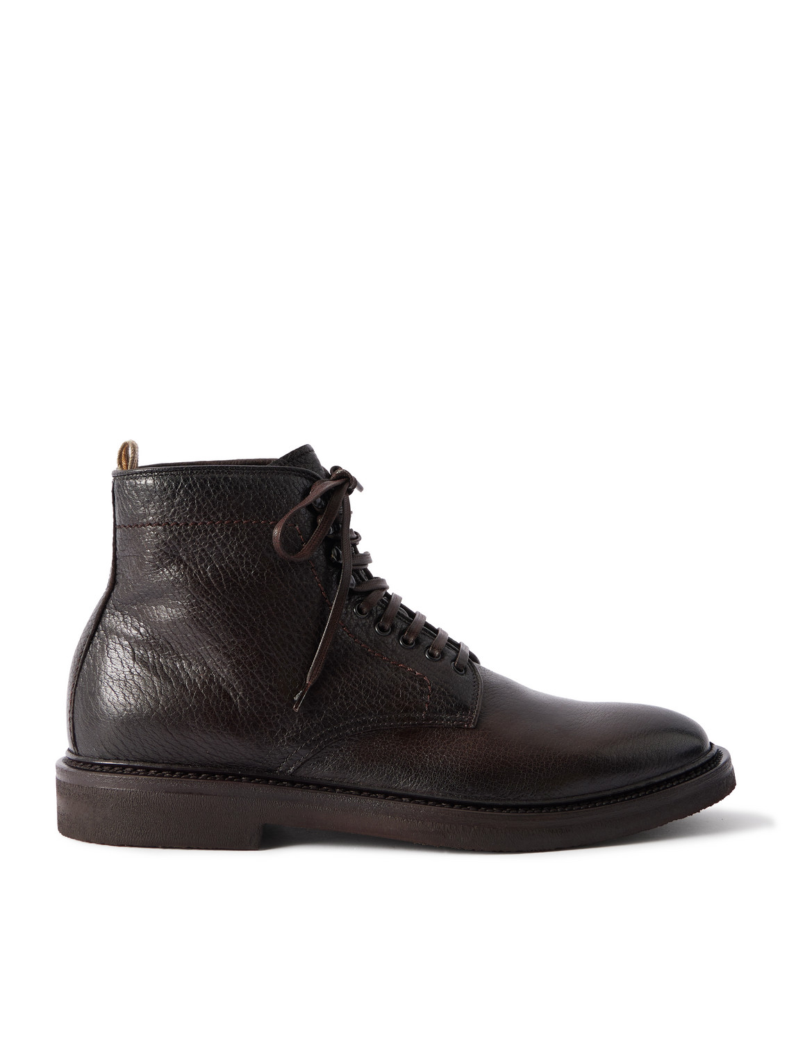 Officine Creative Hopkins Flexi 203 Full-grain Deerskin Boots In Brown