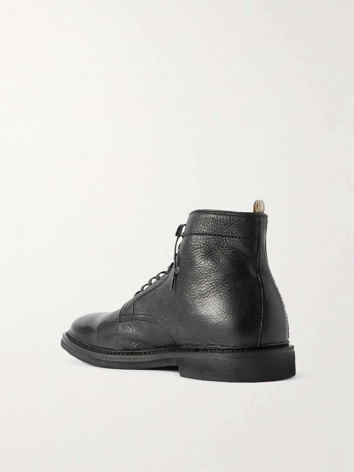 Officine Creative Hopkins 203 Flexi Full-grain Deerskin Boots In Black